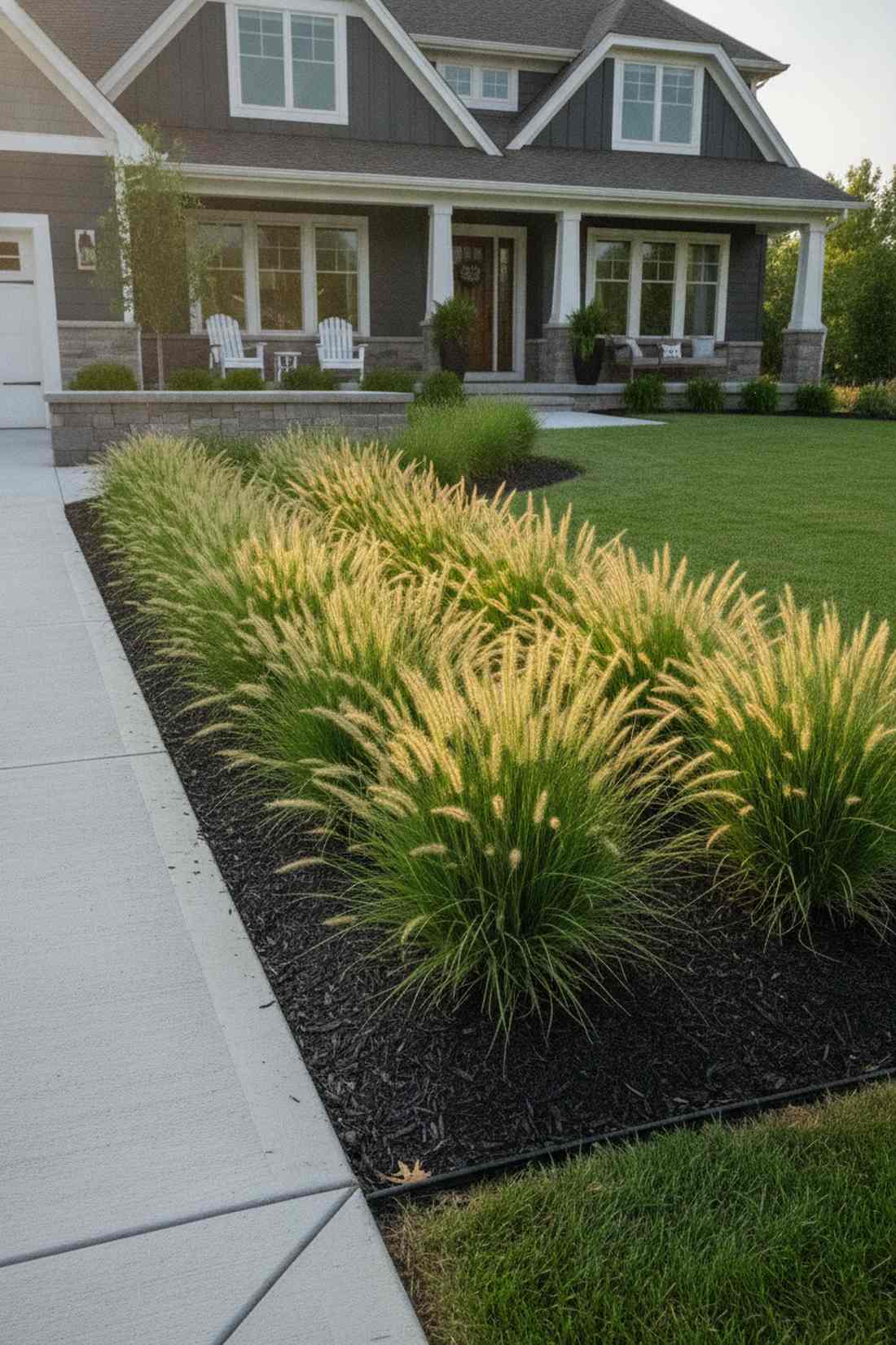 ornamental grass borders