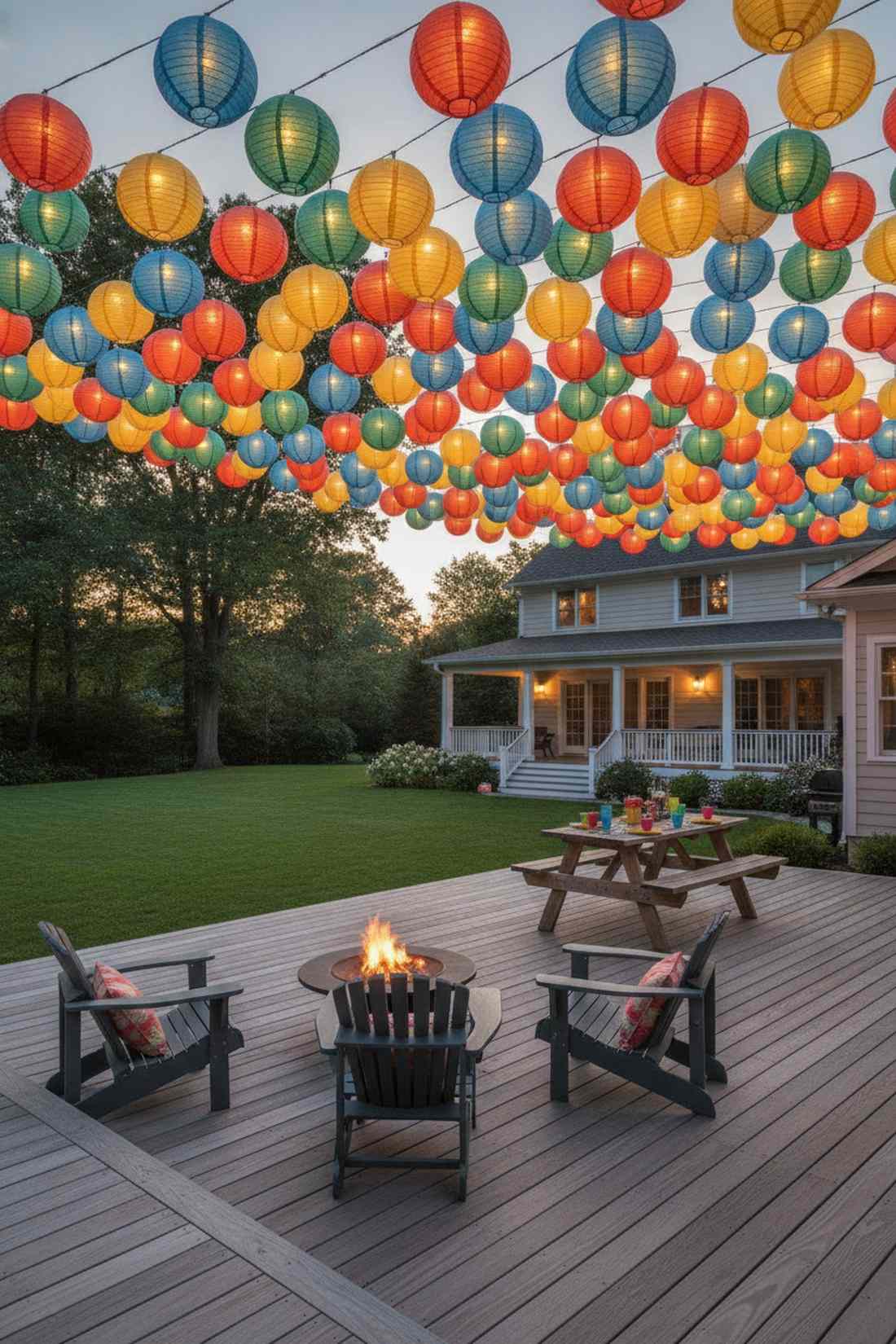 paper lantern string lights