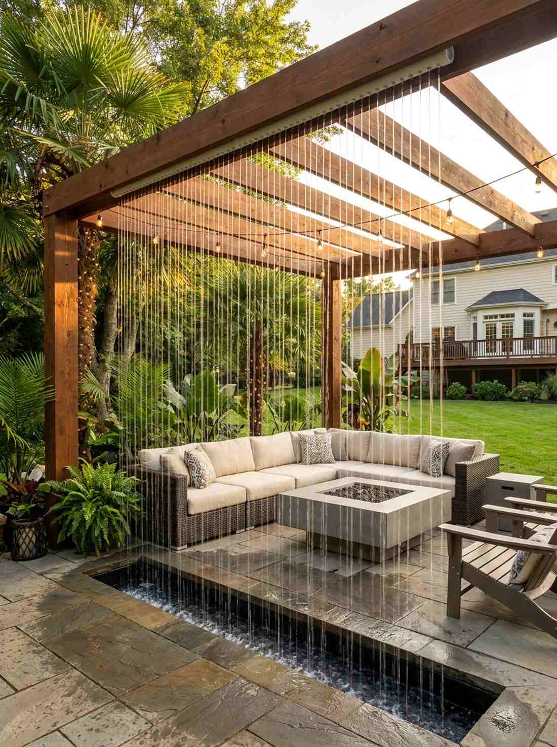 rain curtain water wall