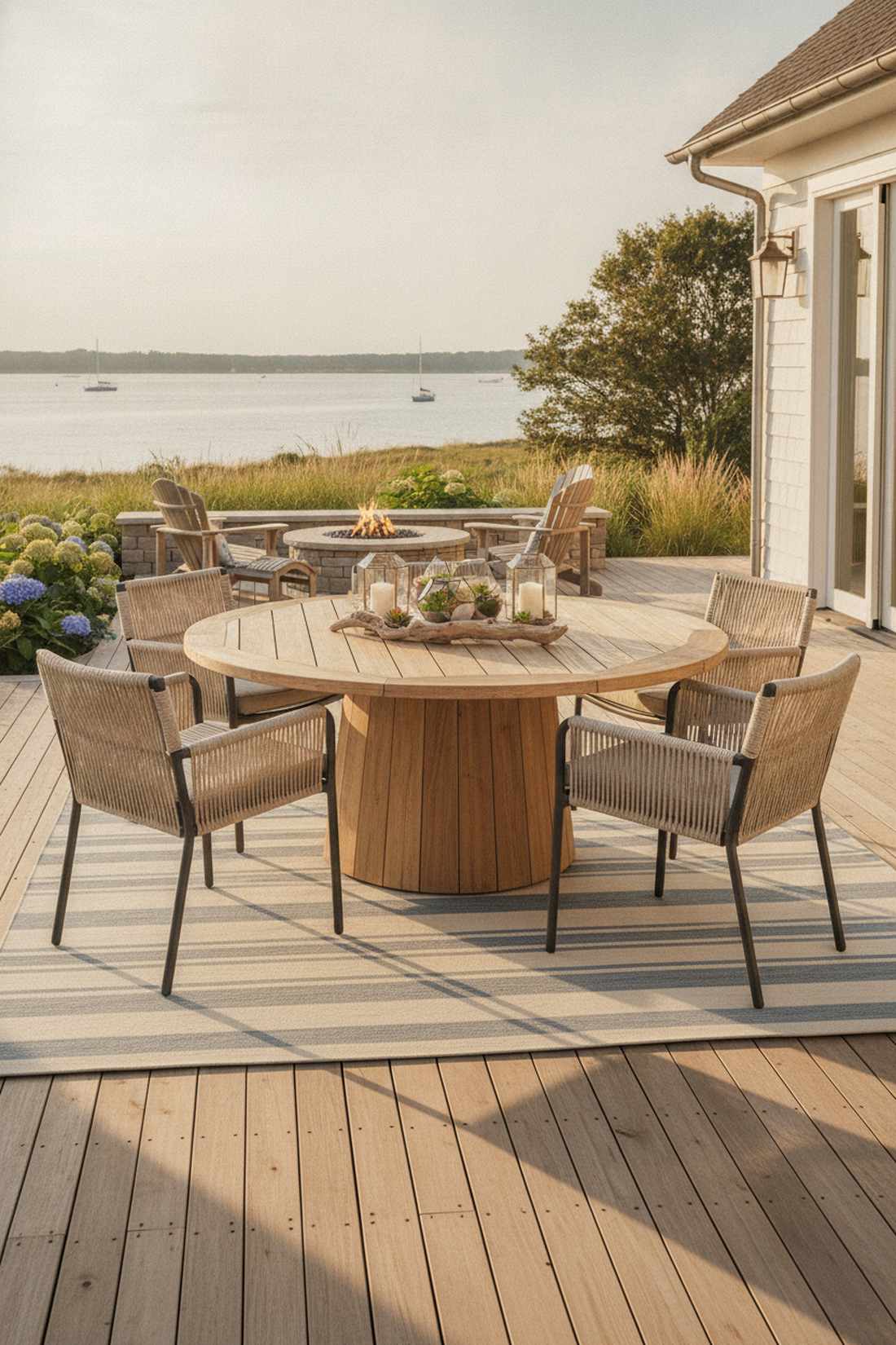 rope accented dining chair