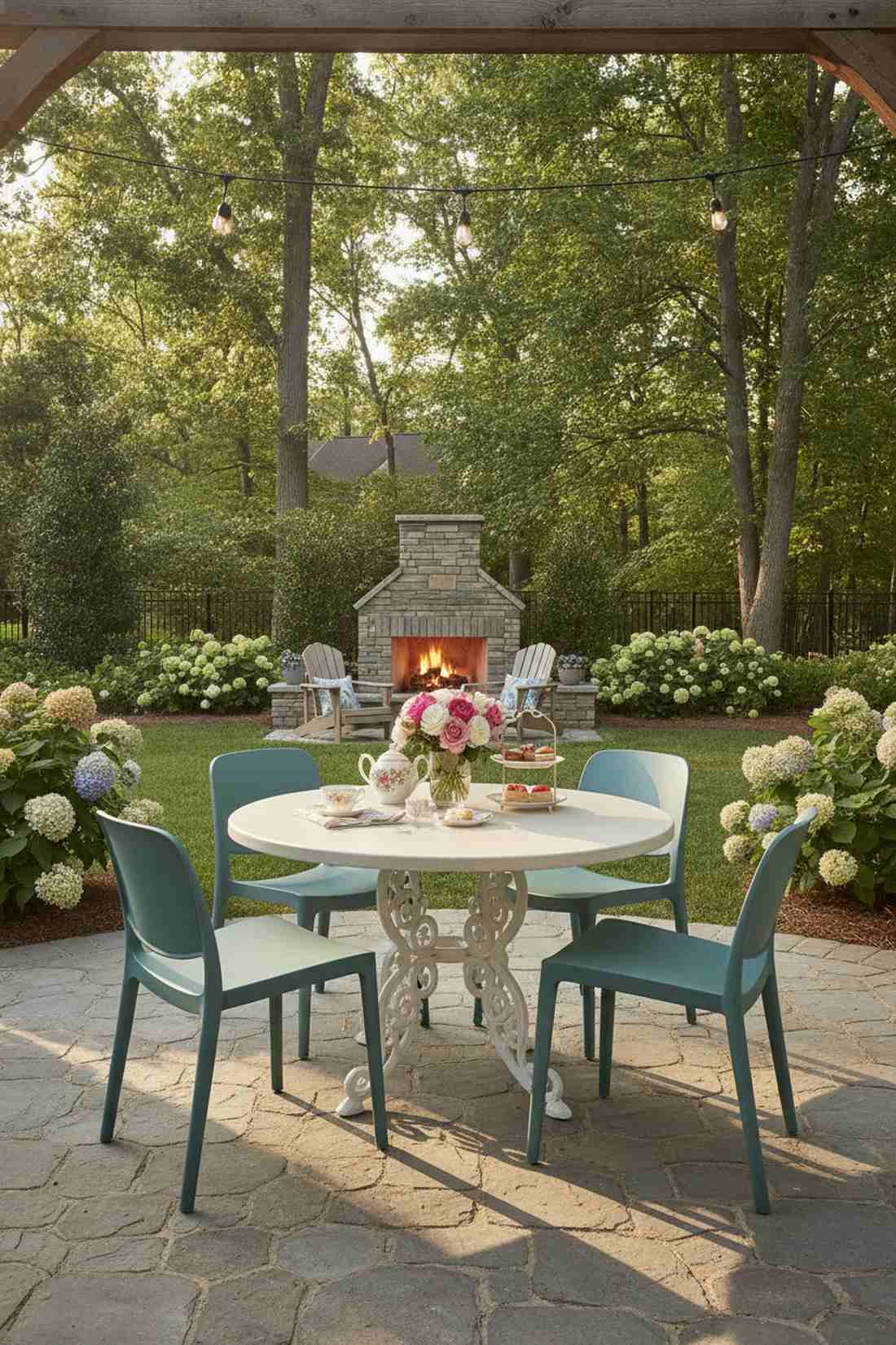 round pedestal table for four