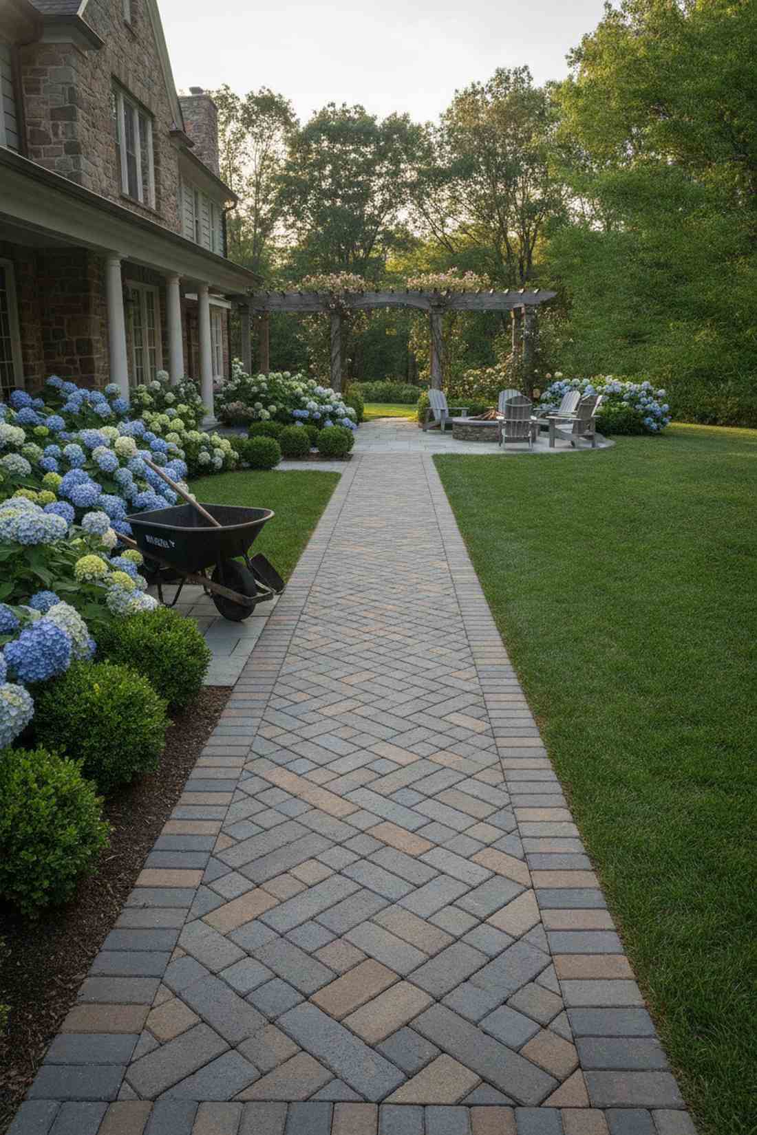 staggered brick pattern