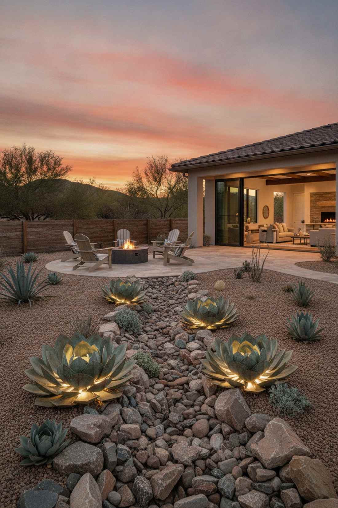 succulent rosette lights