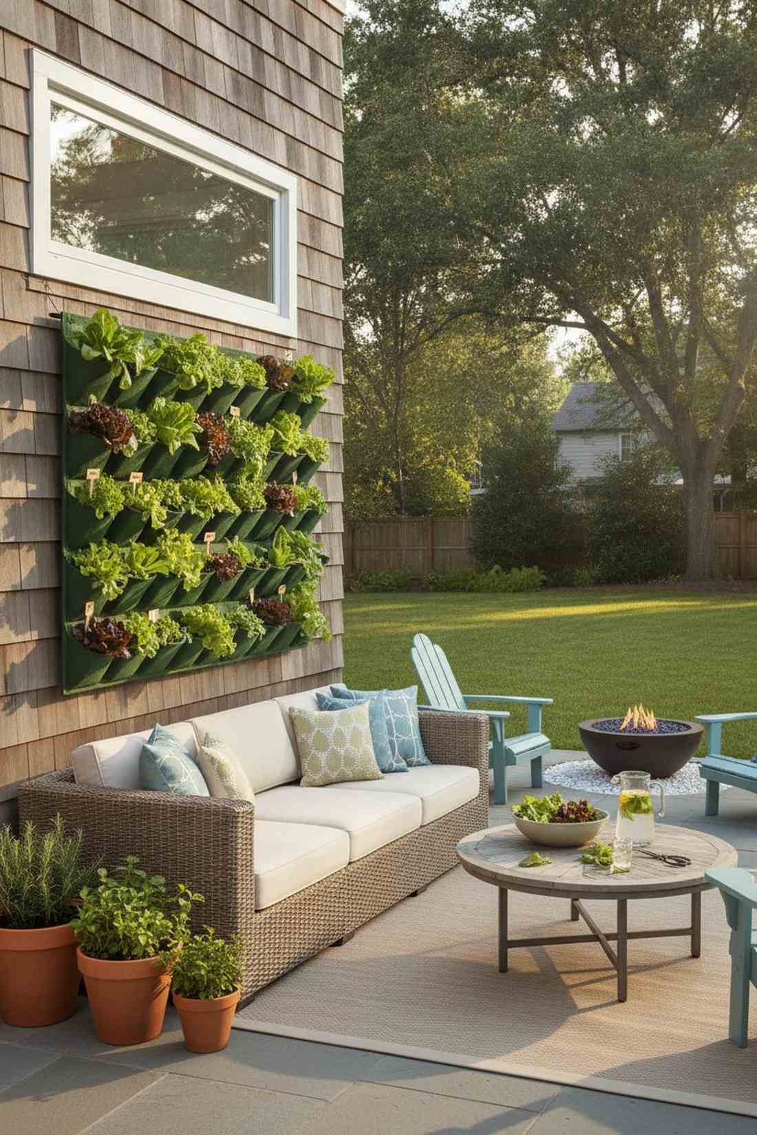 tomato wall with staking system