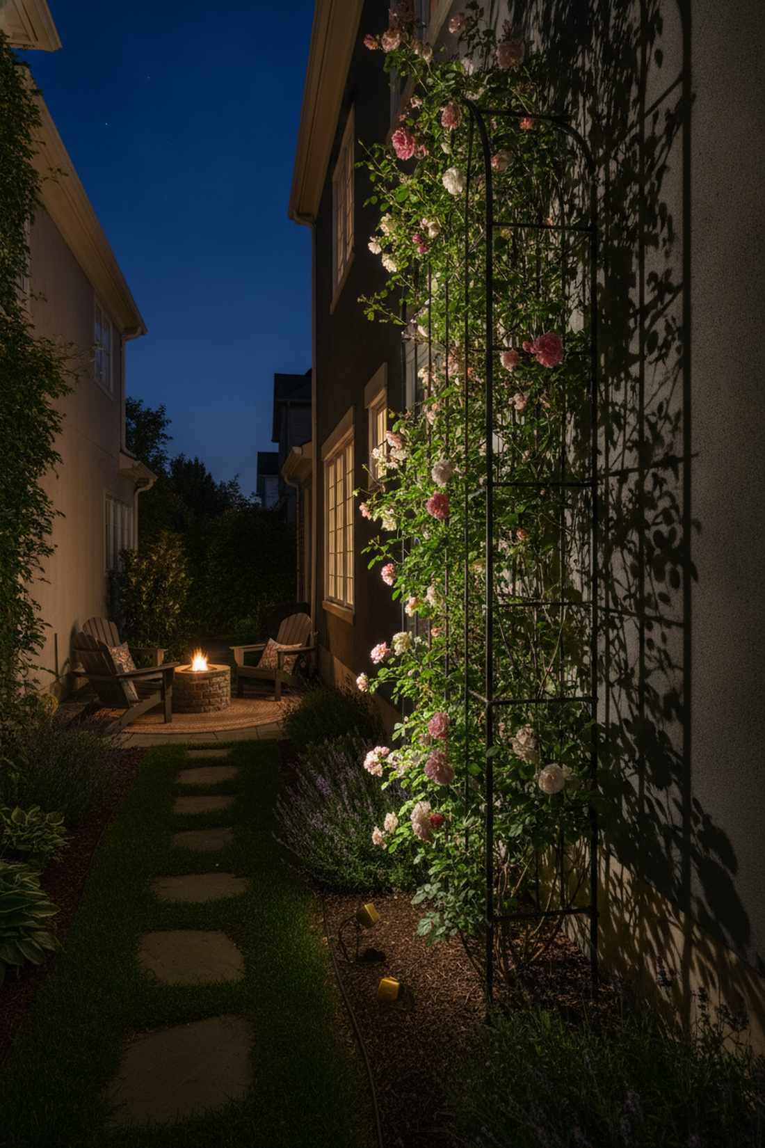 trellis accent lighting