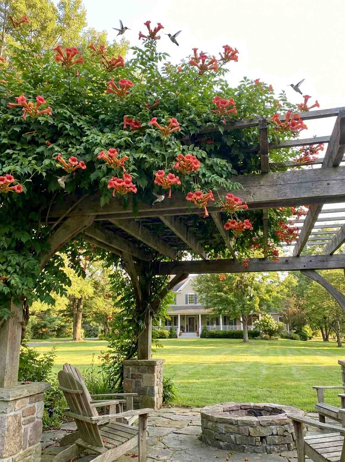 trumpet vine campsis radicans
