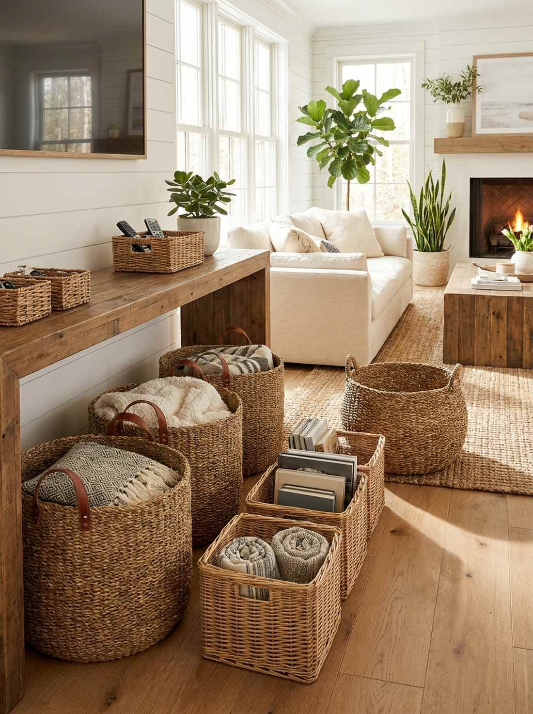 woven baskets for storage