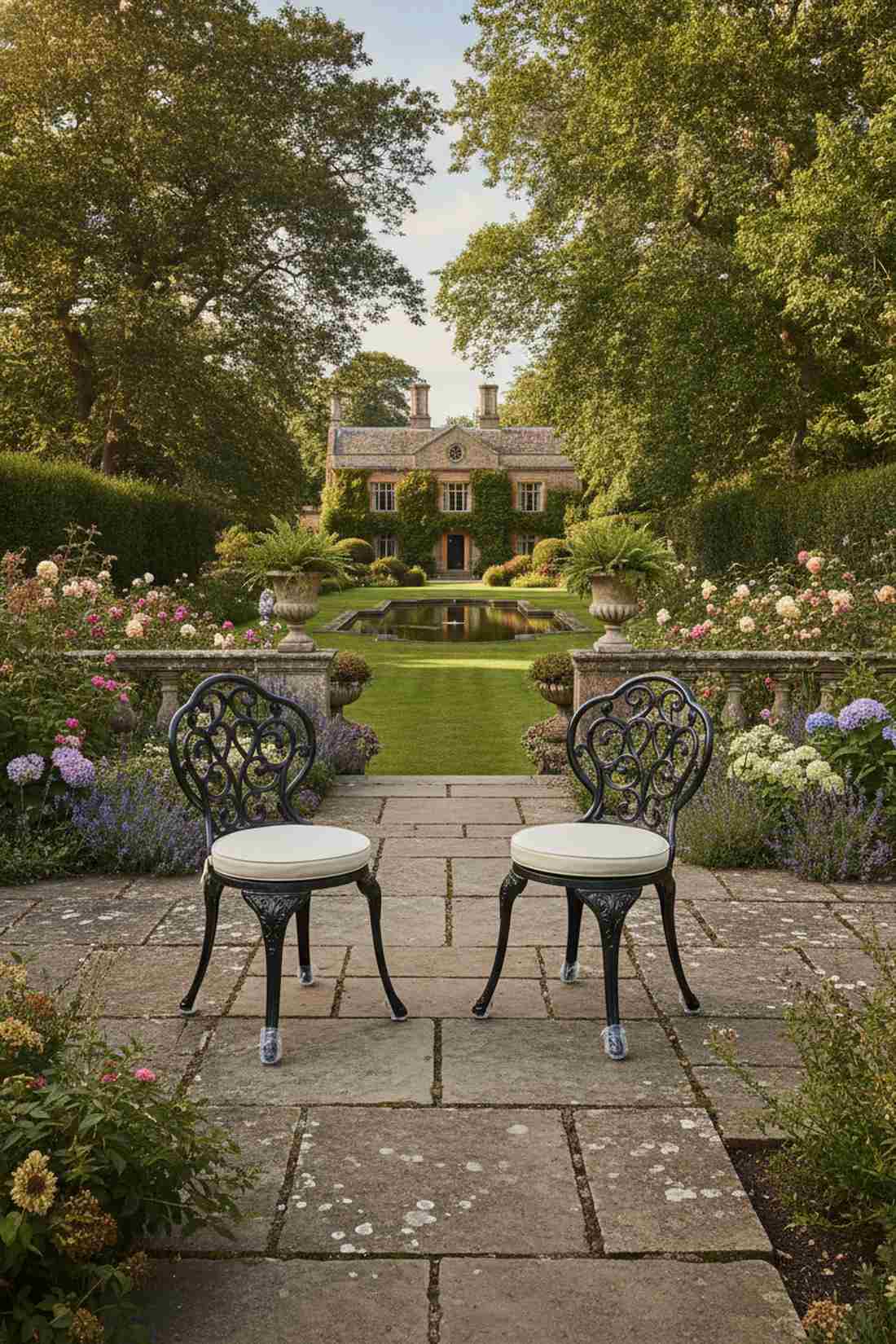 wrought iron garden chairs