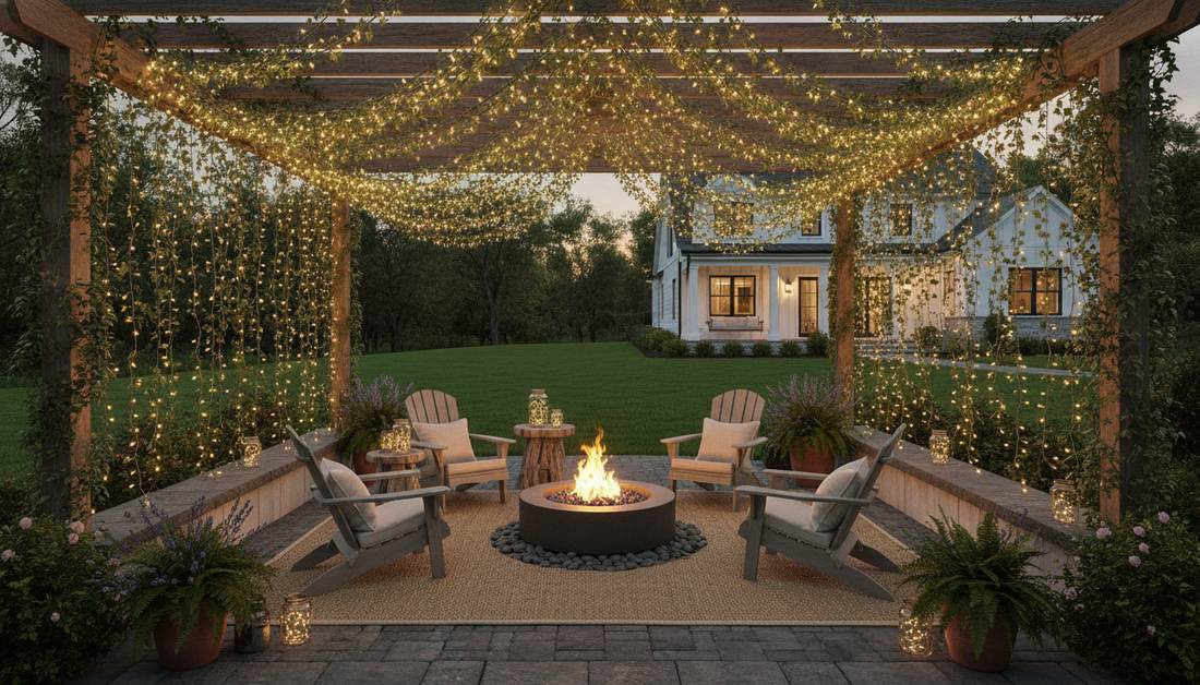 306 fairy lights with vines vertical