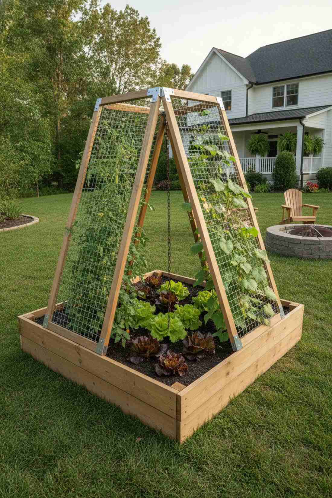 a frame double sided trellis