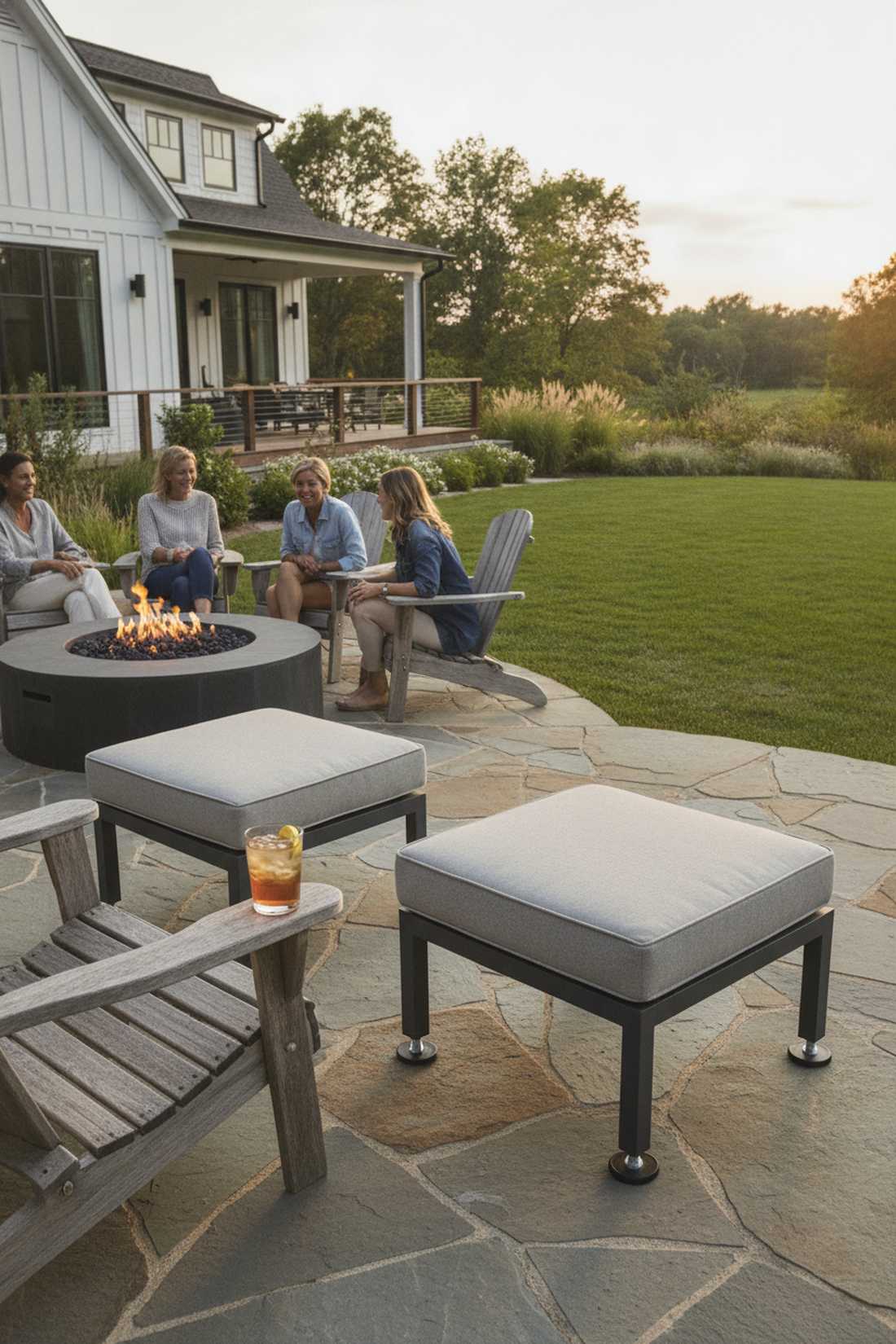 adjustable height ottomans