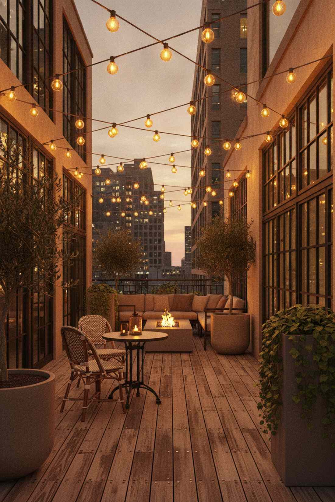 amber globe string lights