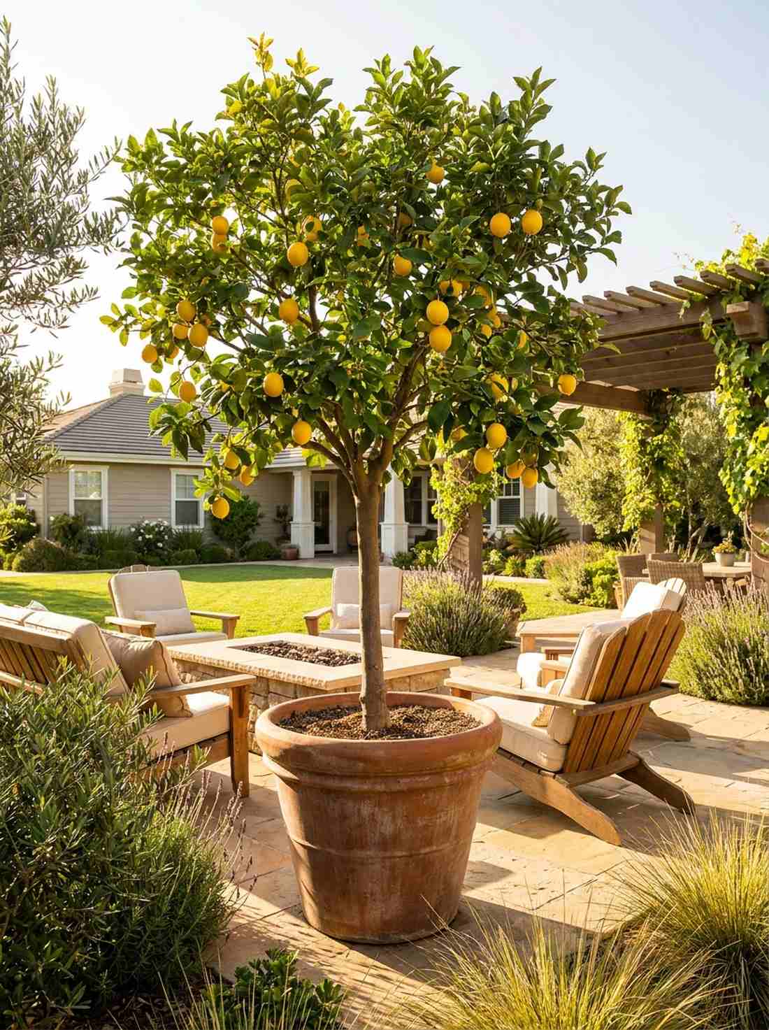 citrus trees as focal specimens