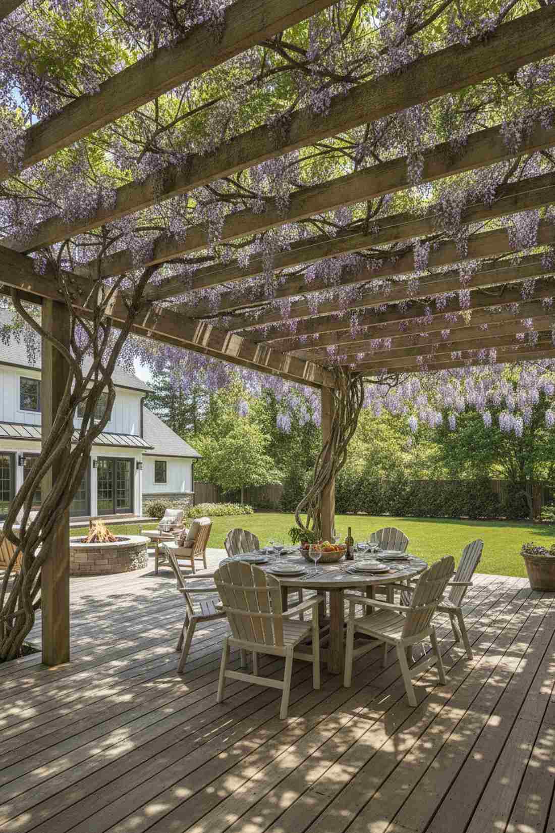 climbing vine pergola coverage