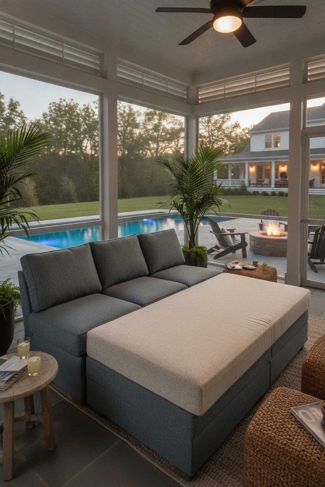 convertible sofa bed set