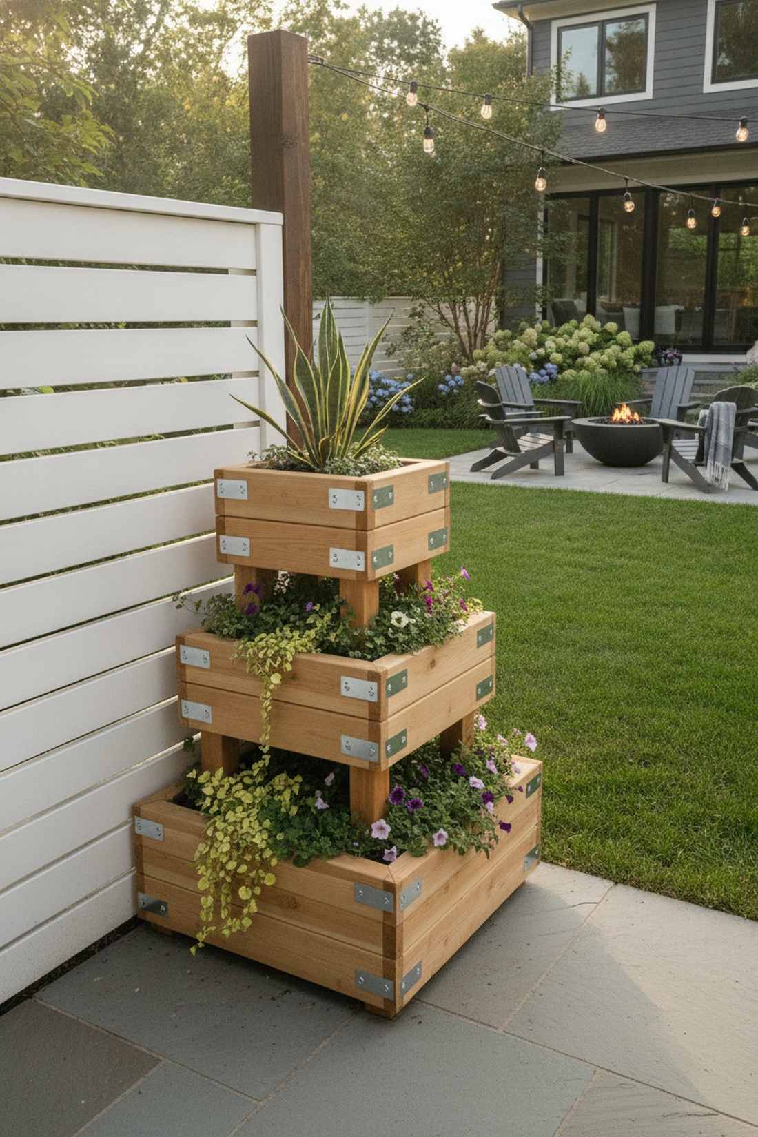 corner pyramid stack