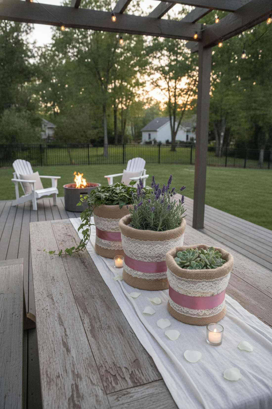 fabric wrapped containers