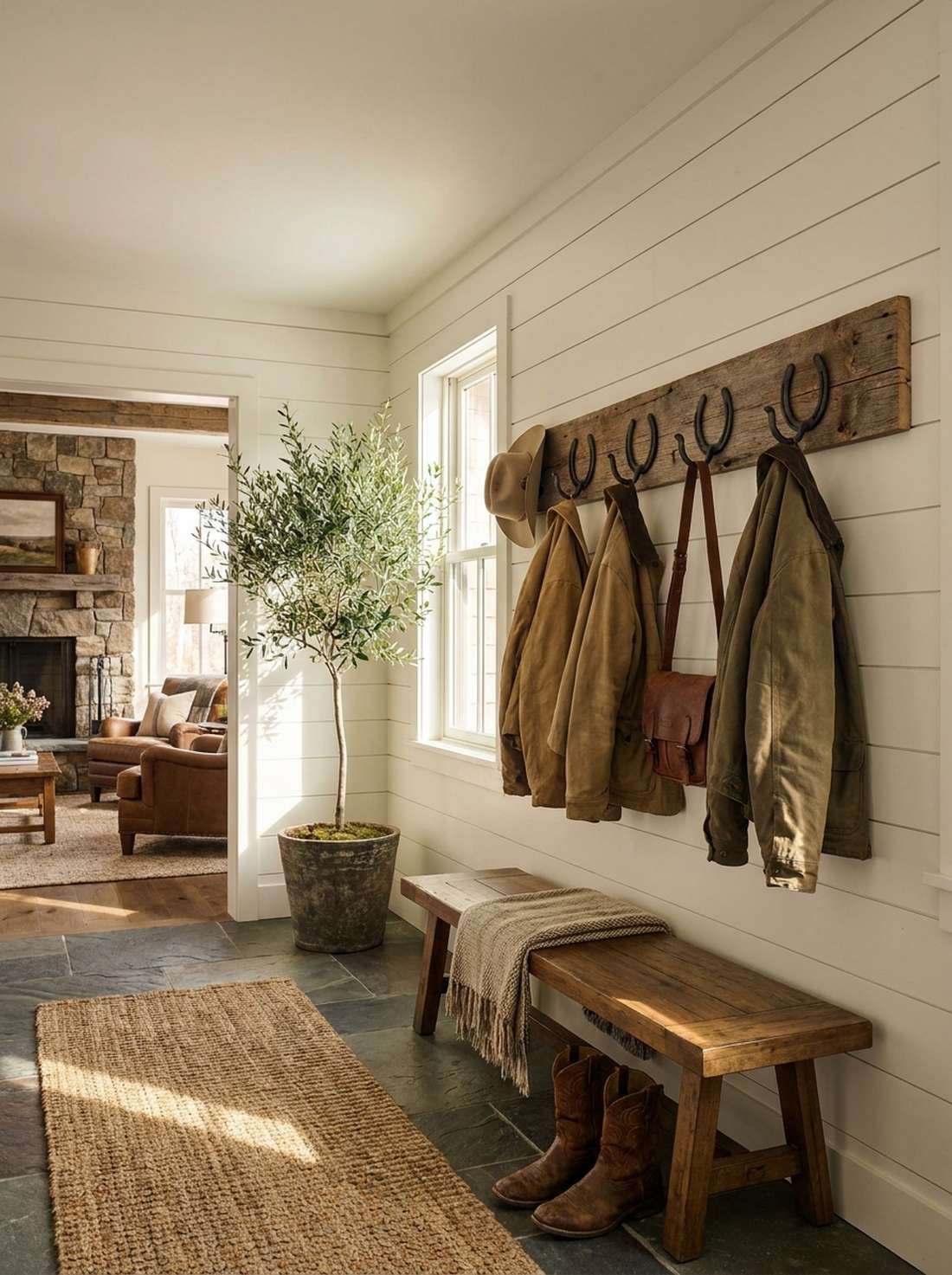 horseshoe coat hooks