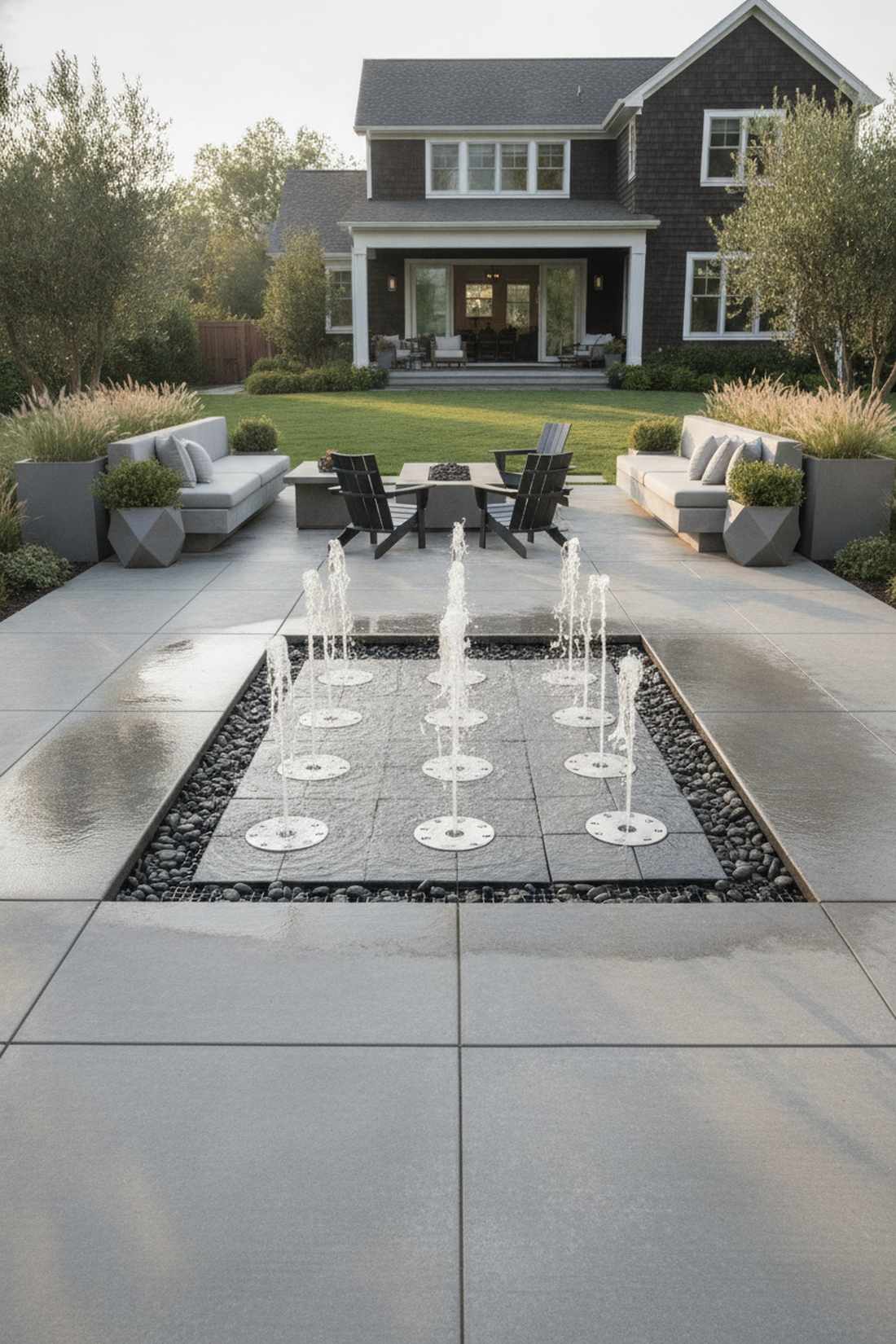 interactive water plazas