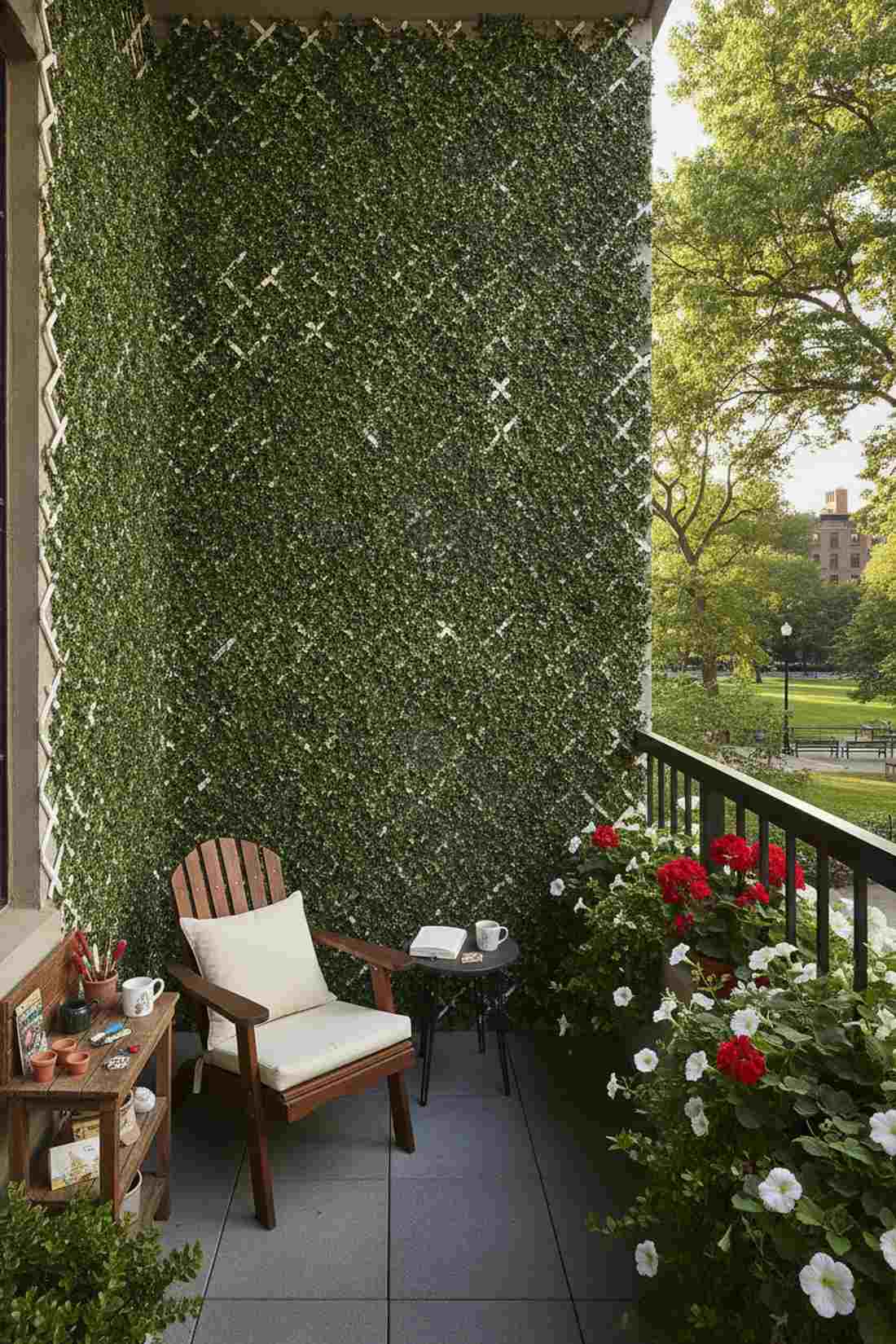 ivy covered lattice