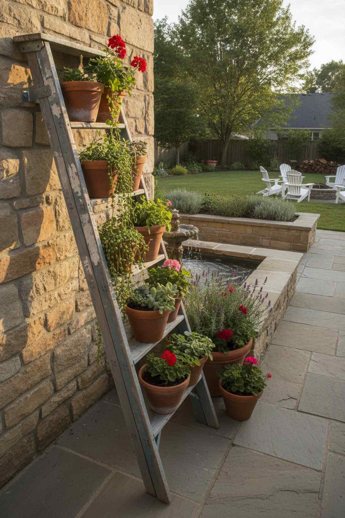 ladder plant stand