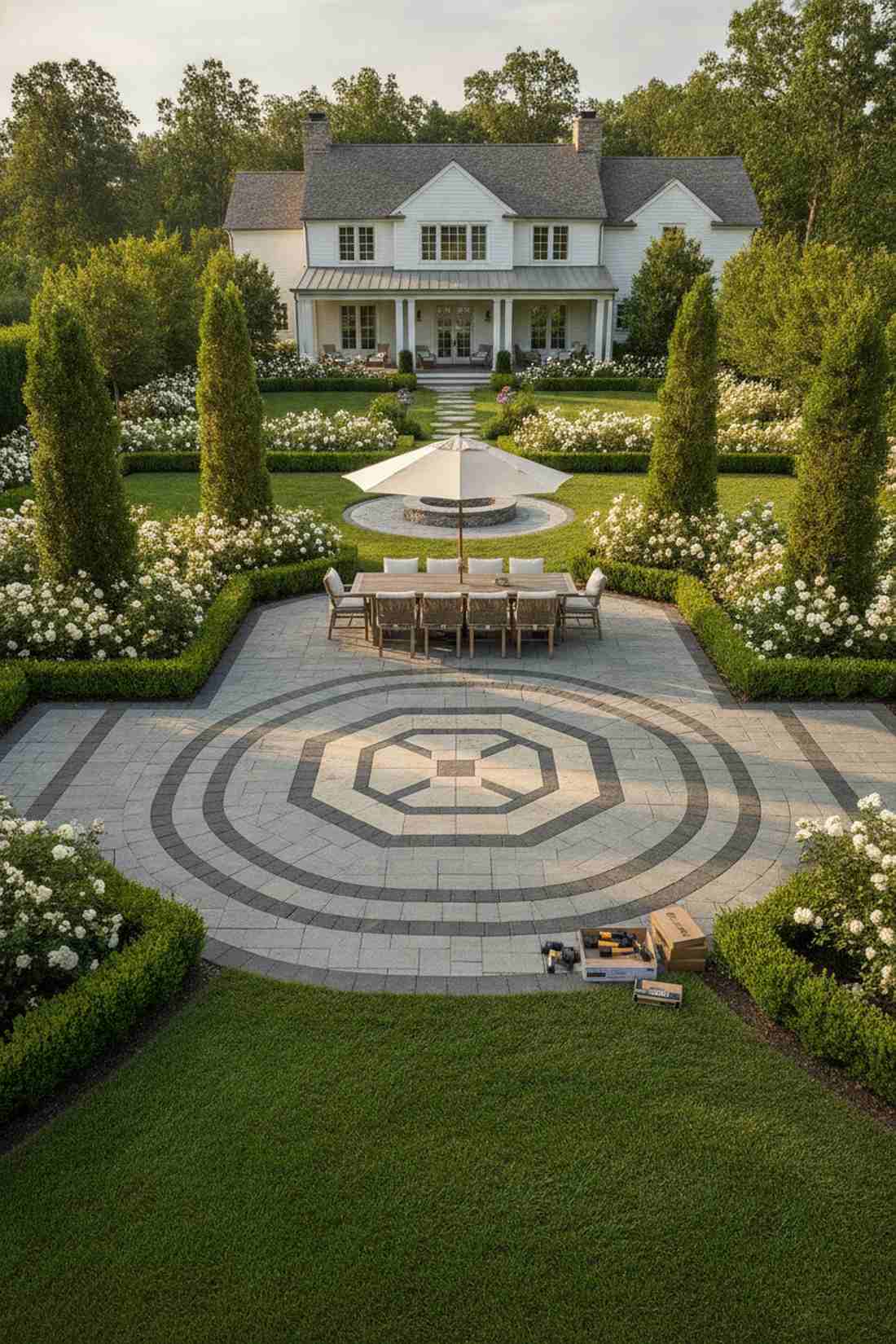 octagonal center with square fill