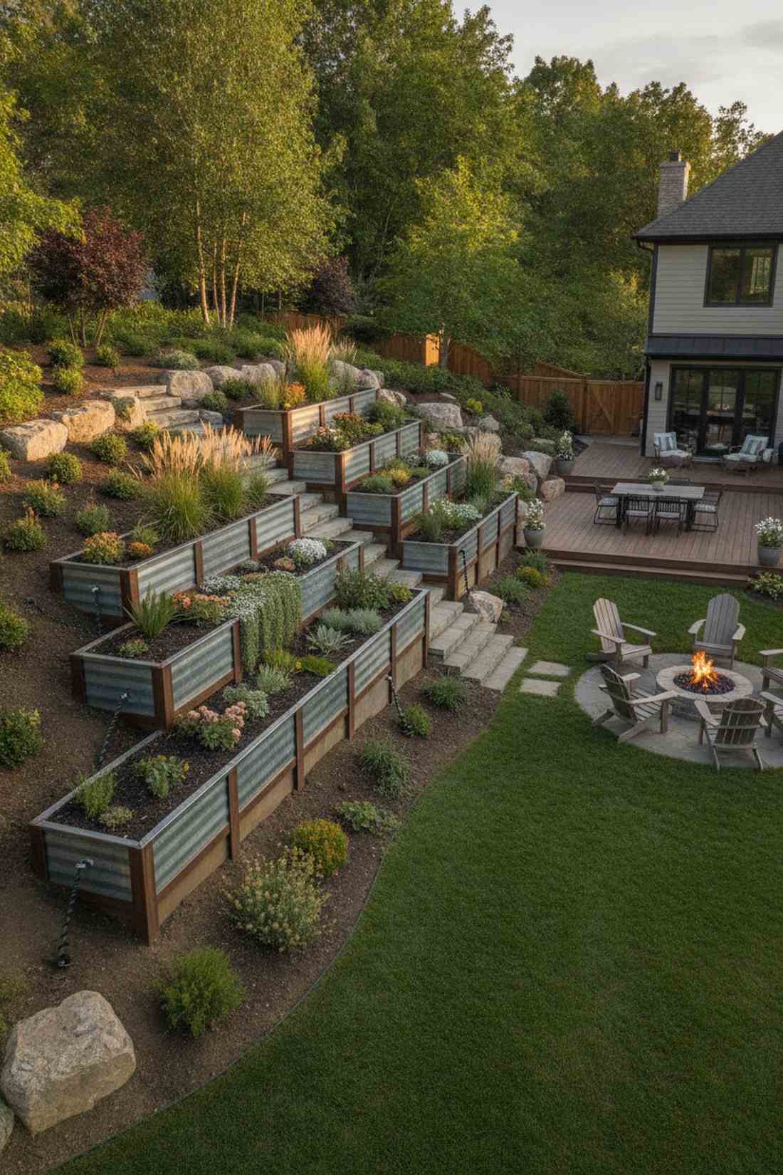 split level terrace