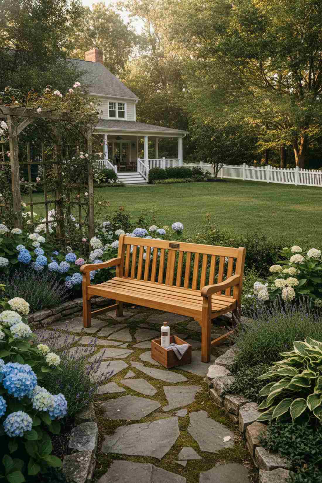 teak memorial bench