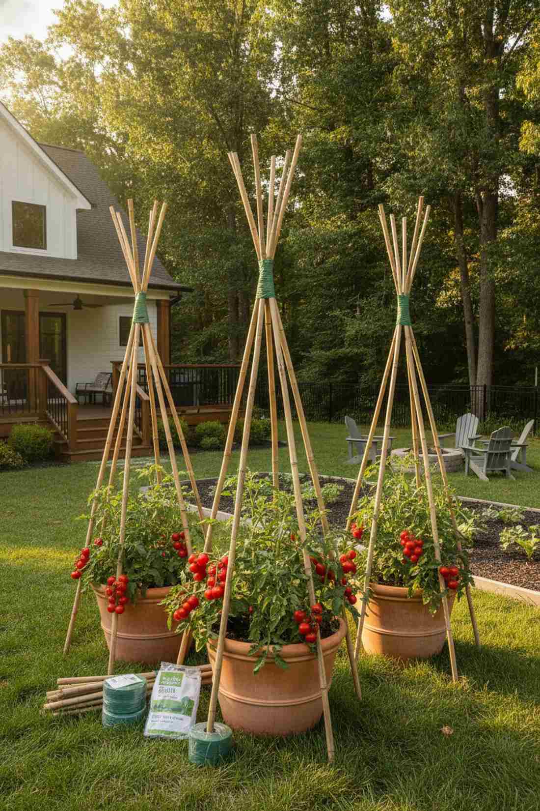 tomato cage tripods