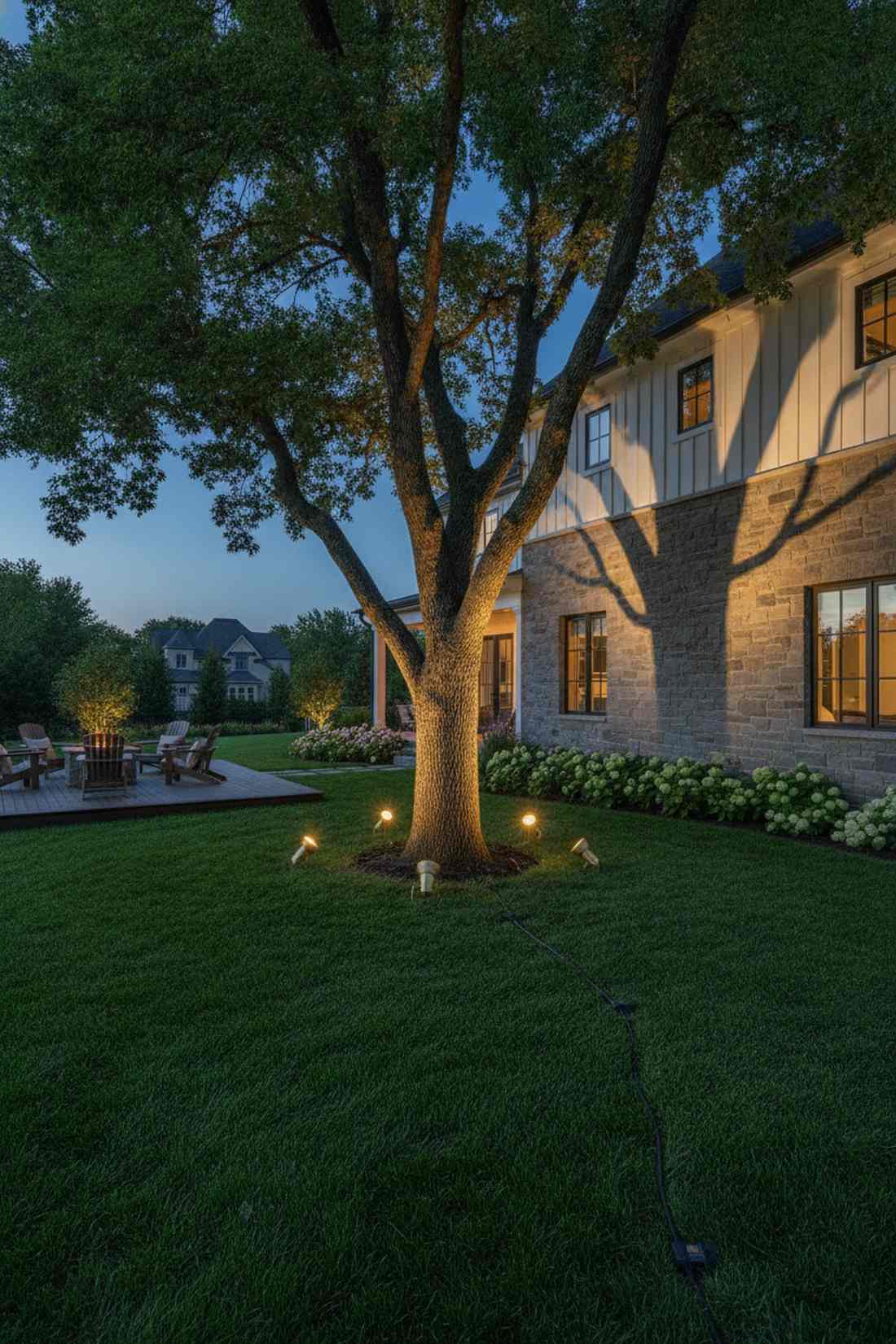 uplighting specimen trees