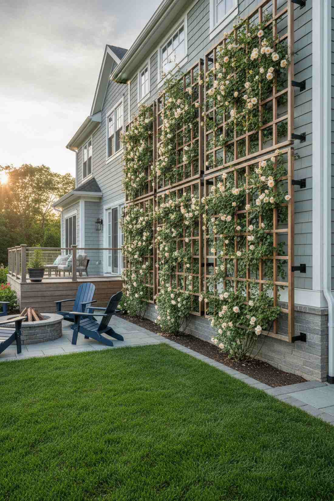 wall mounted trellis panels