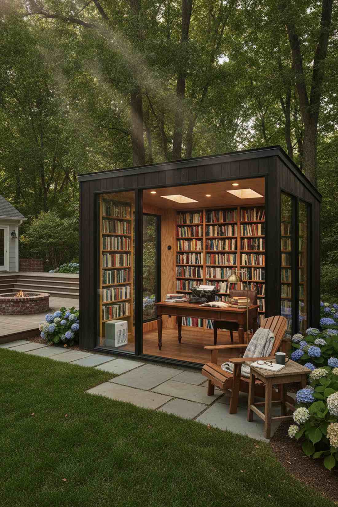 writers retreat library
