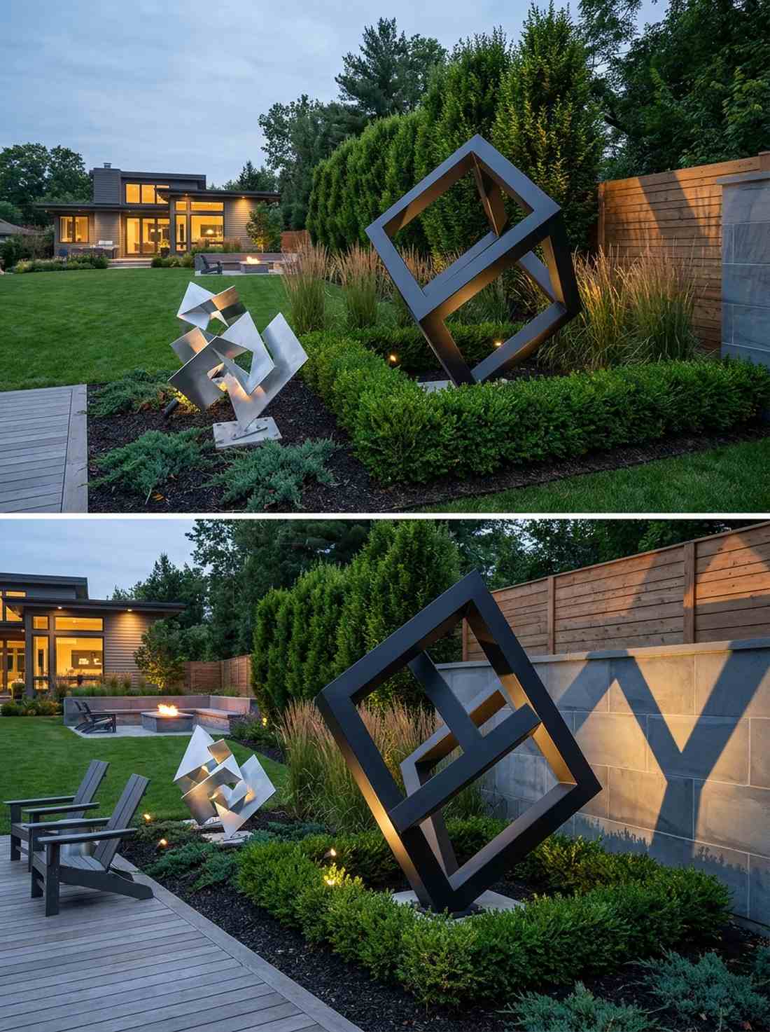 abstract metal sculptures