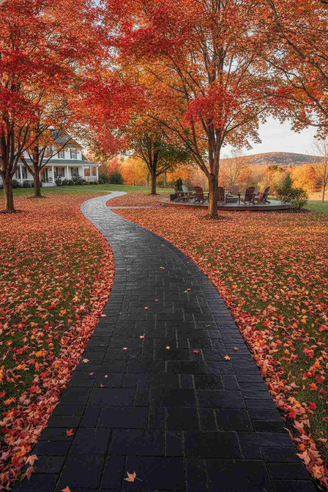 autumn leaf viewing path