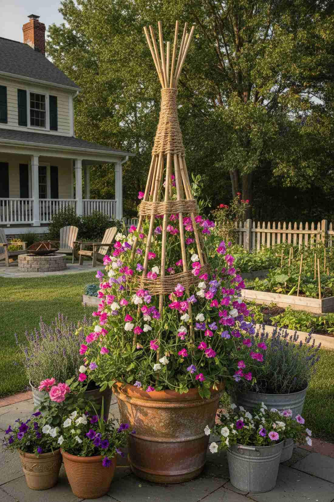 bamboo tepee wigwam