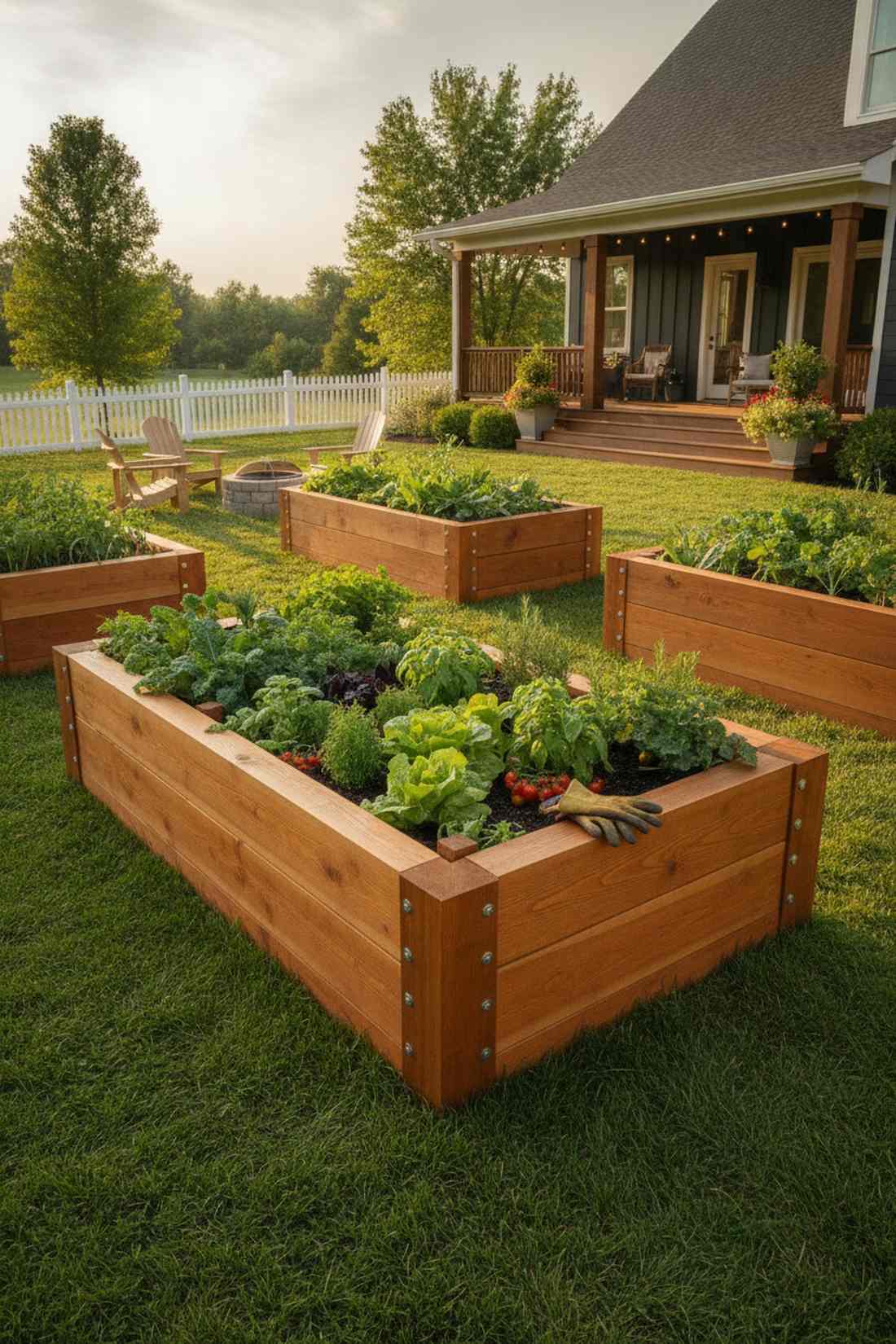 cedar or redwood timber beds
