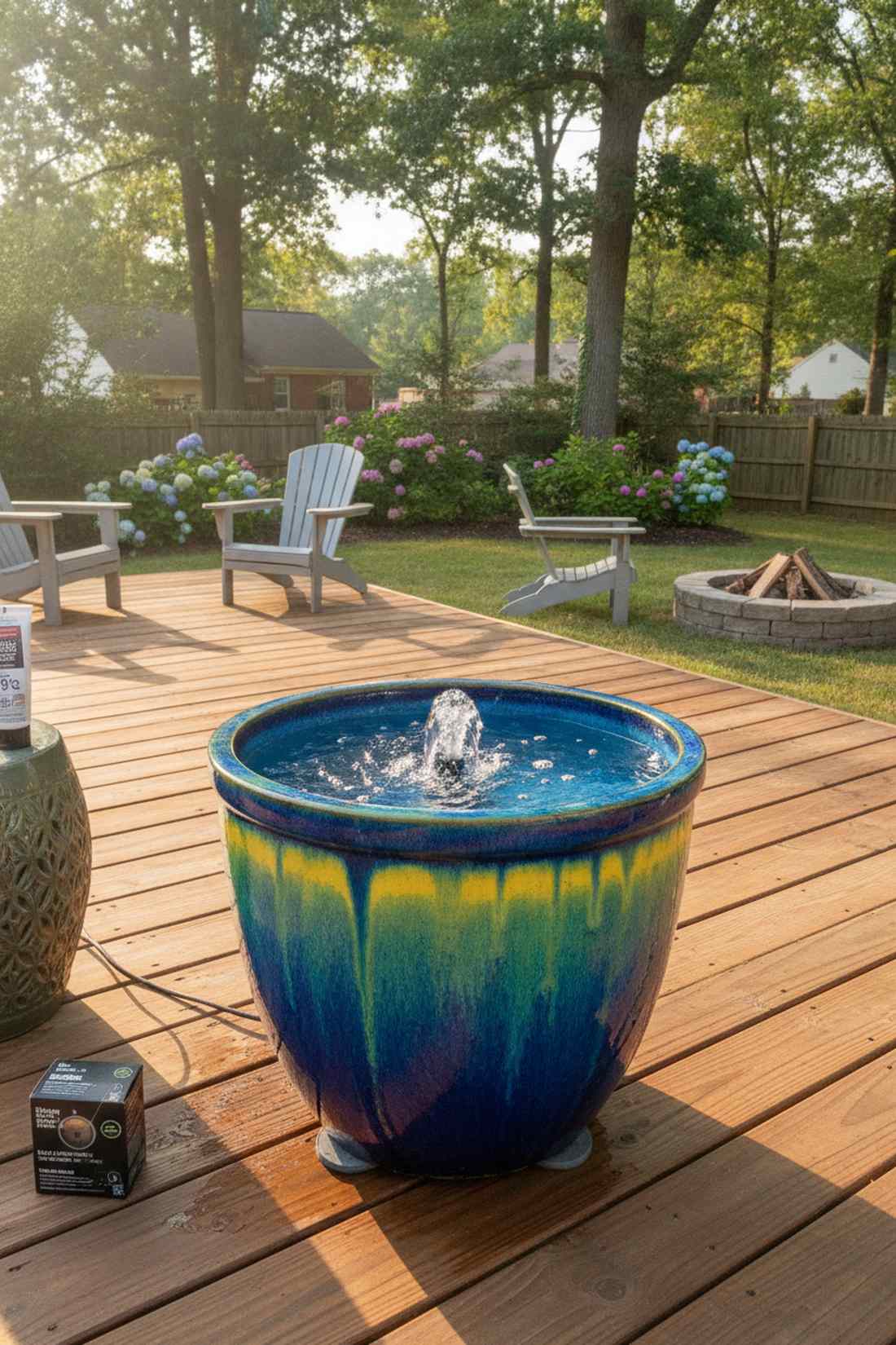 ceramic pot fountain