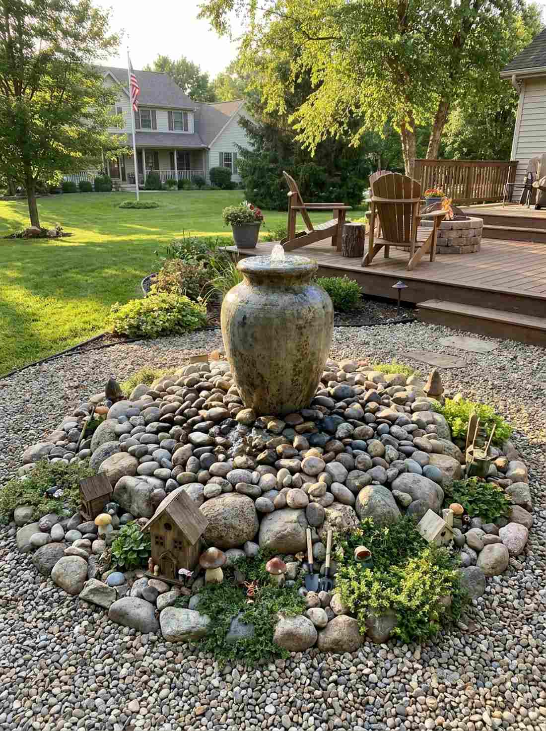 circular pondless basin feeder