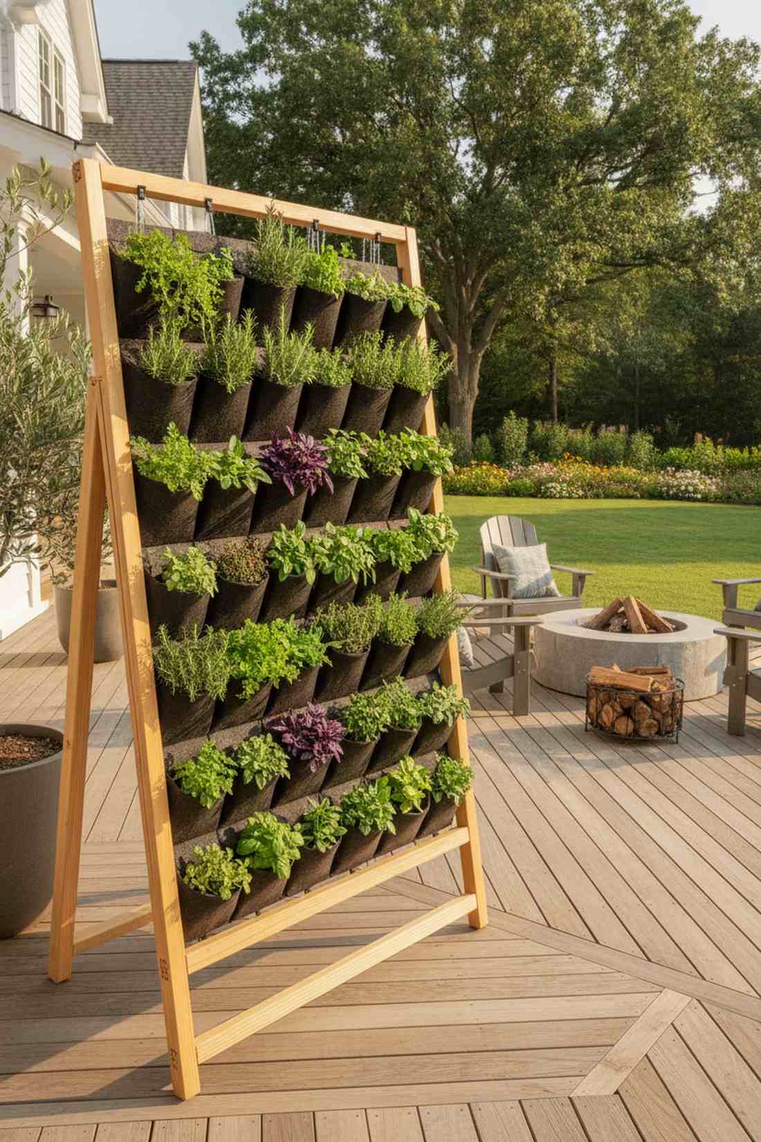 elevated vertical pocket garden