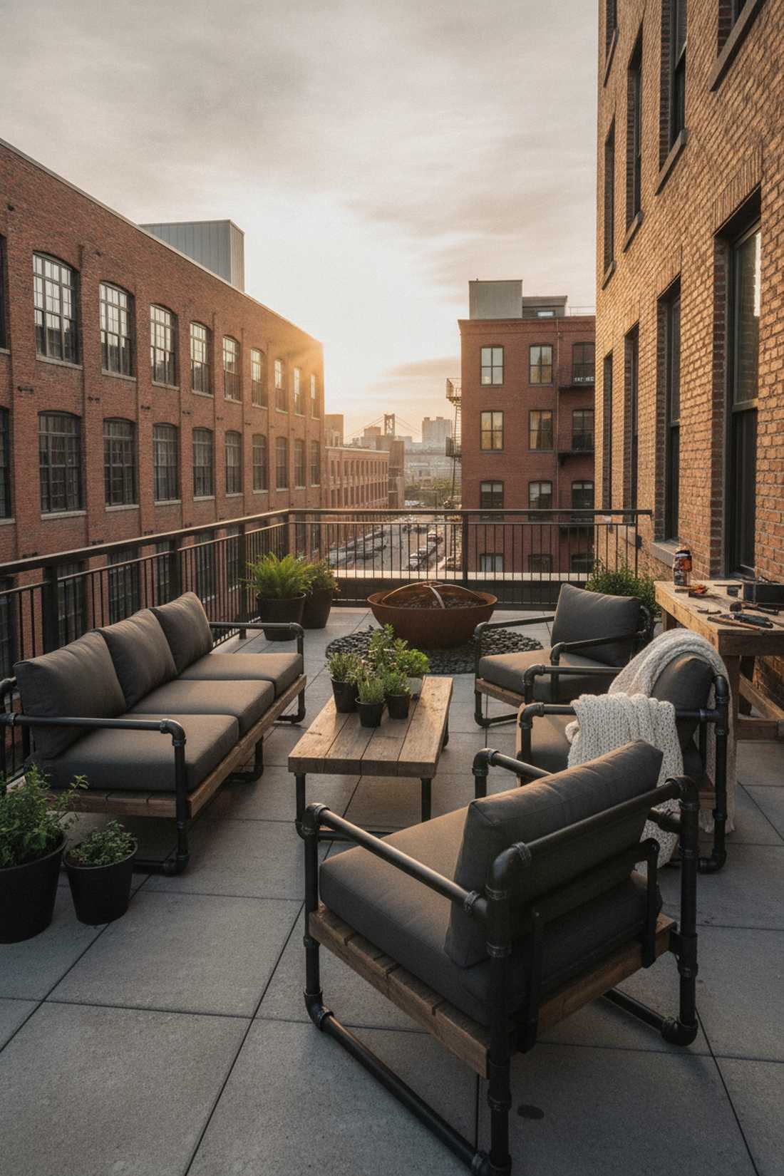 industrial pipe frame furniture