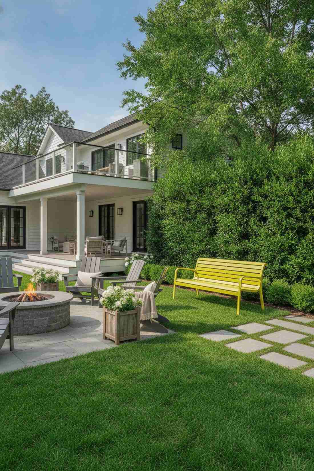 lemon yellow bench for statement seating