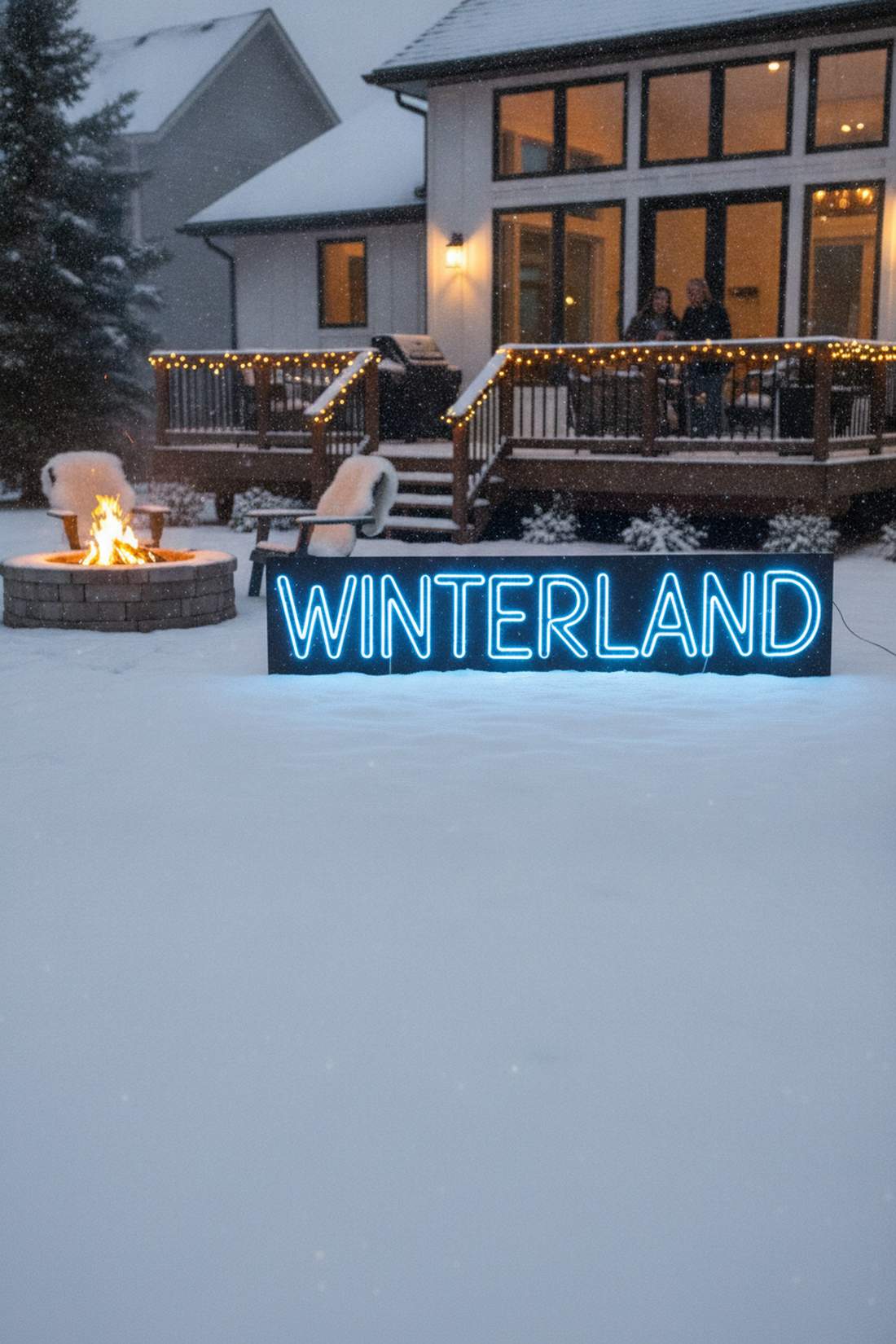 lighted garden signage
