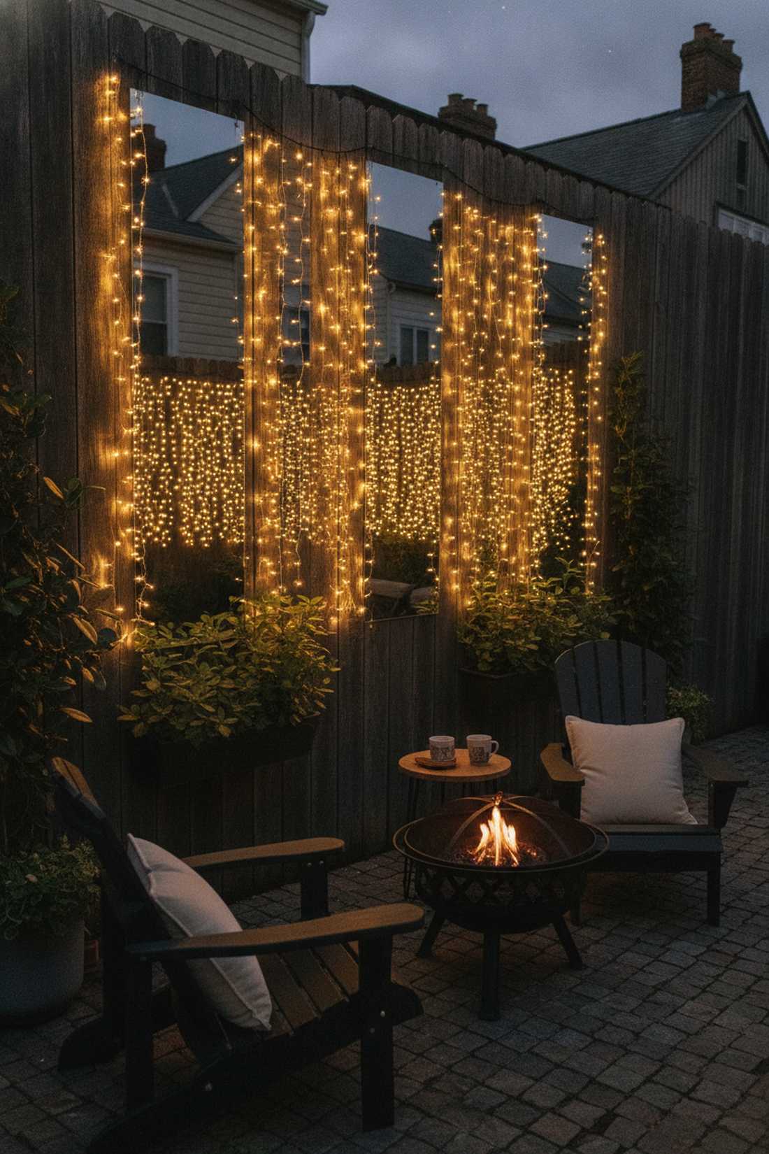 mirror backed curtains