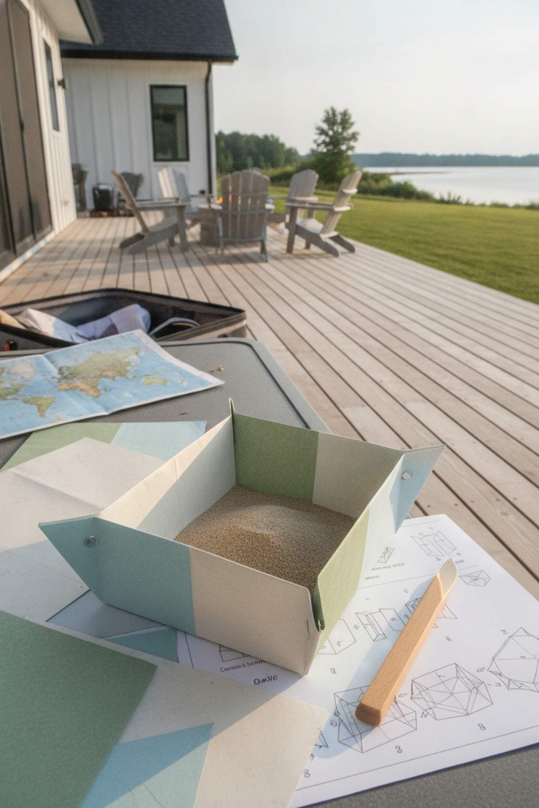 origami paper tray kit
