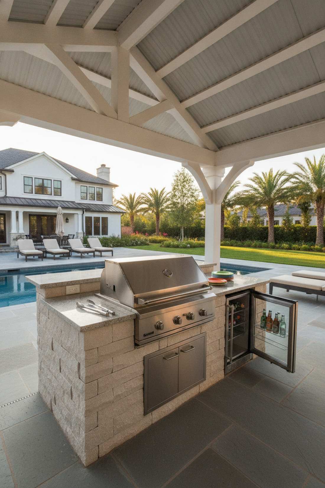 outdoor kitchen adjacency
