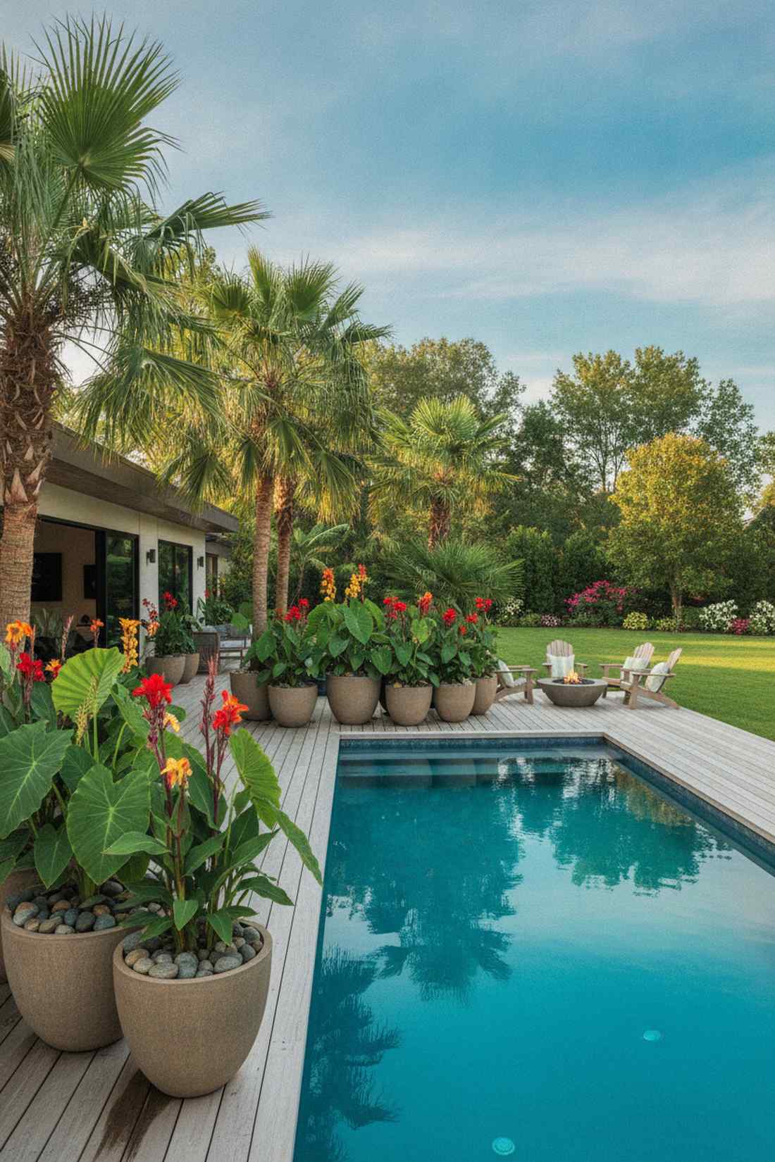 pool surround tropical ring
