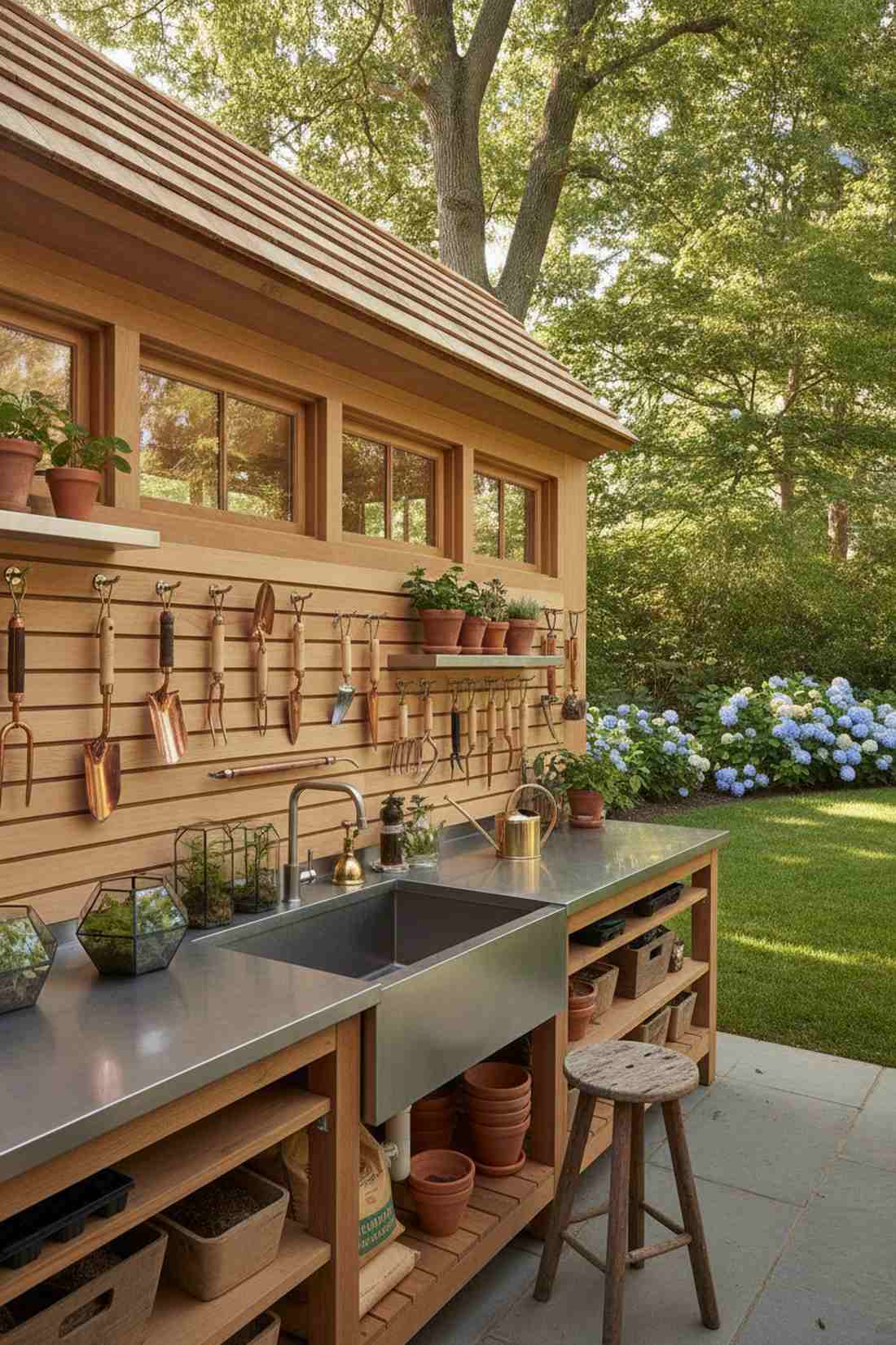 potting shed garden workshop
