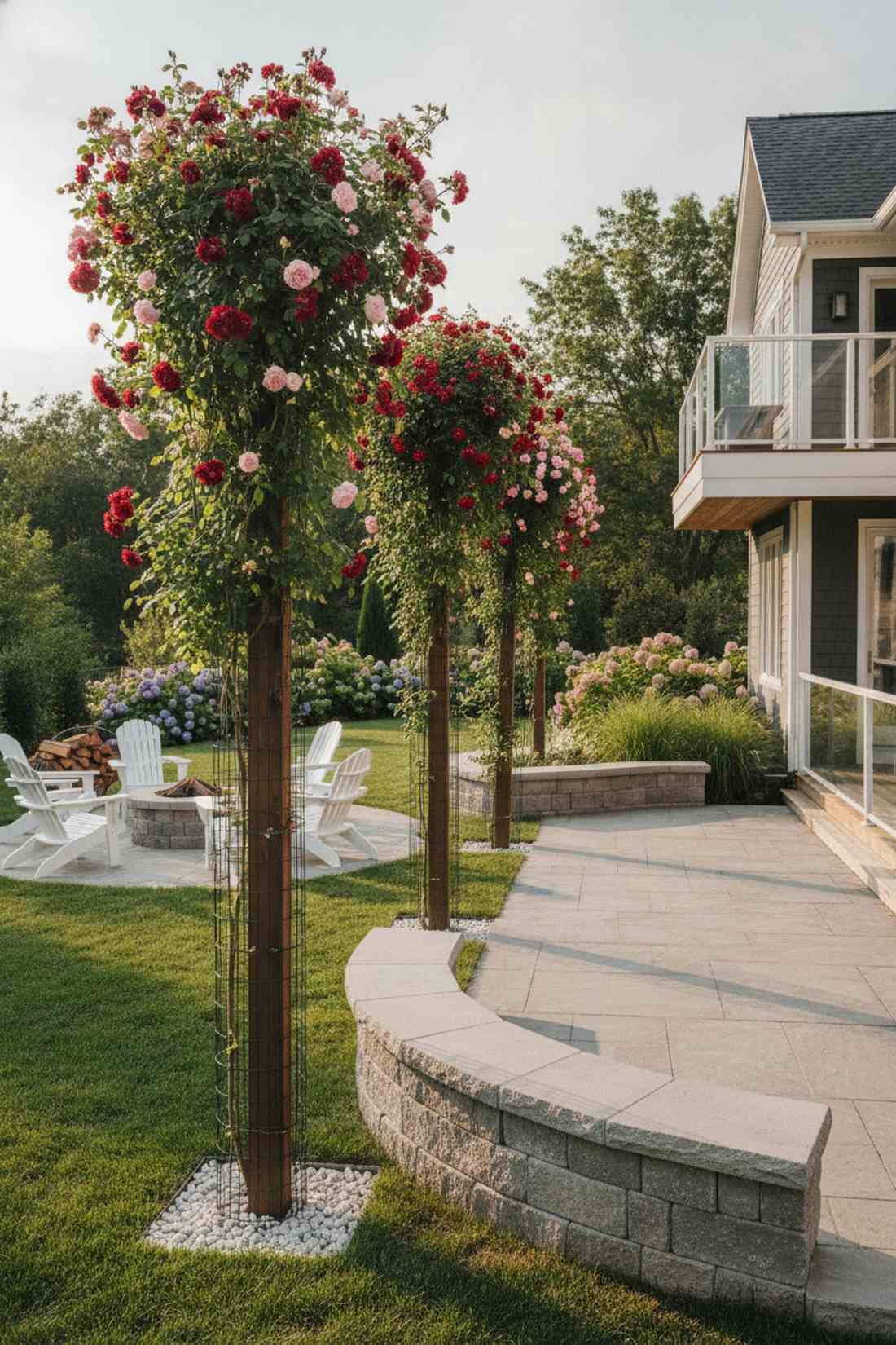 rose pillar border punctuation