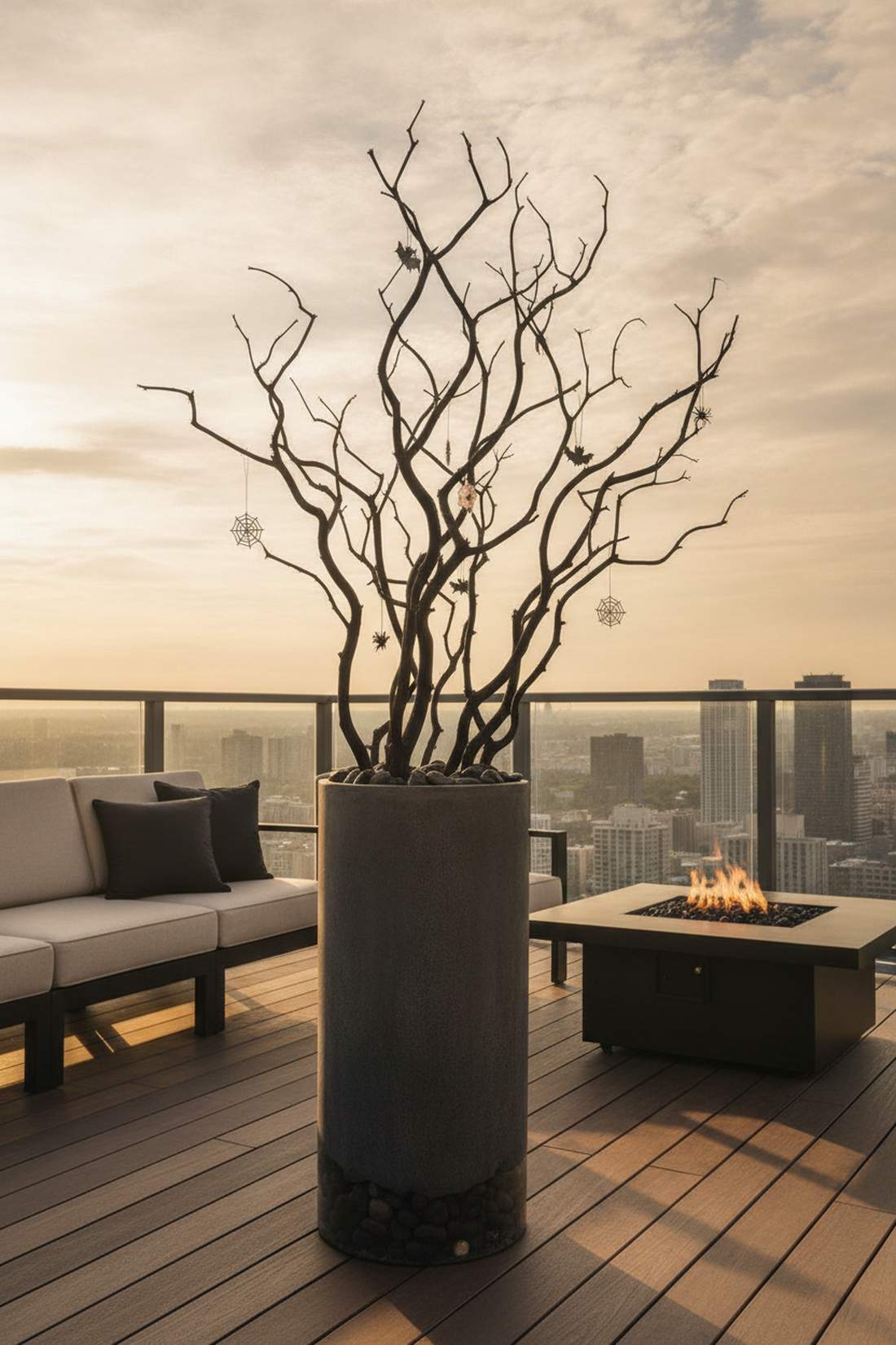 sculptural branch arrangement