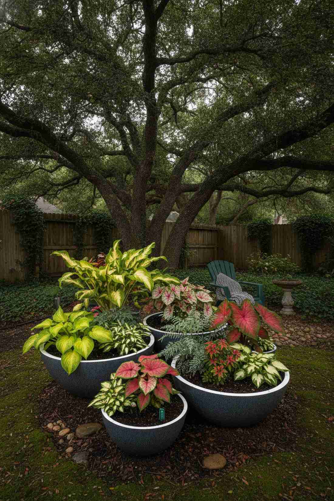 shade loving container colonies